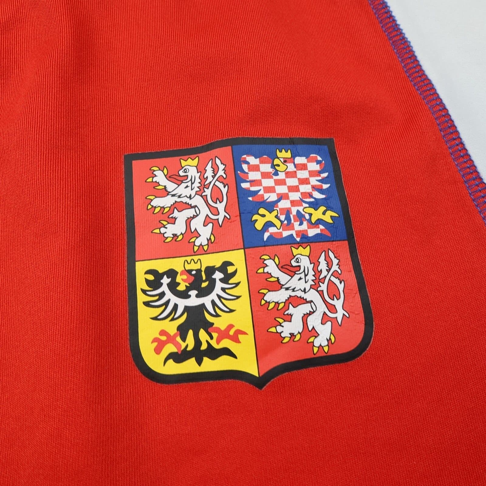 Czech Republic Football Shirt Large Red Home Kit 2003 2004 Jersey Karel Poborsky photo 4
