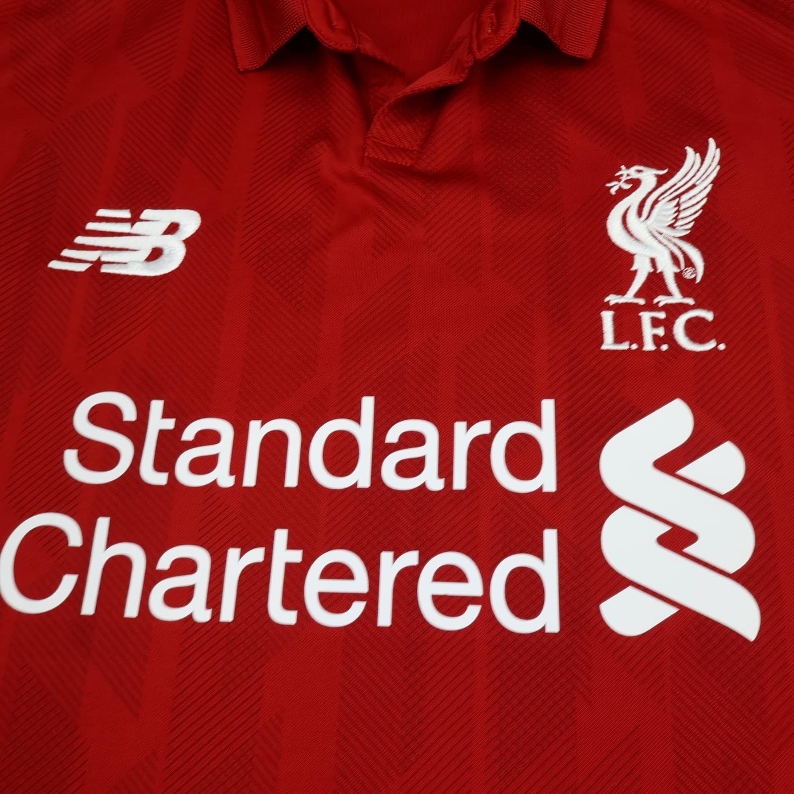 Liverpool Shirt Mens XL Red Home 2018 2019 Football New Balance Soccer Jersey photo 3