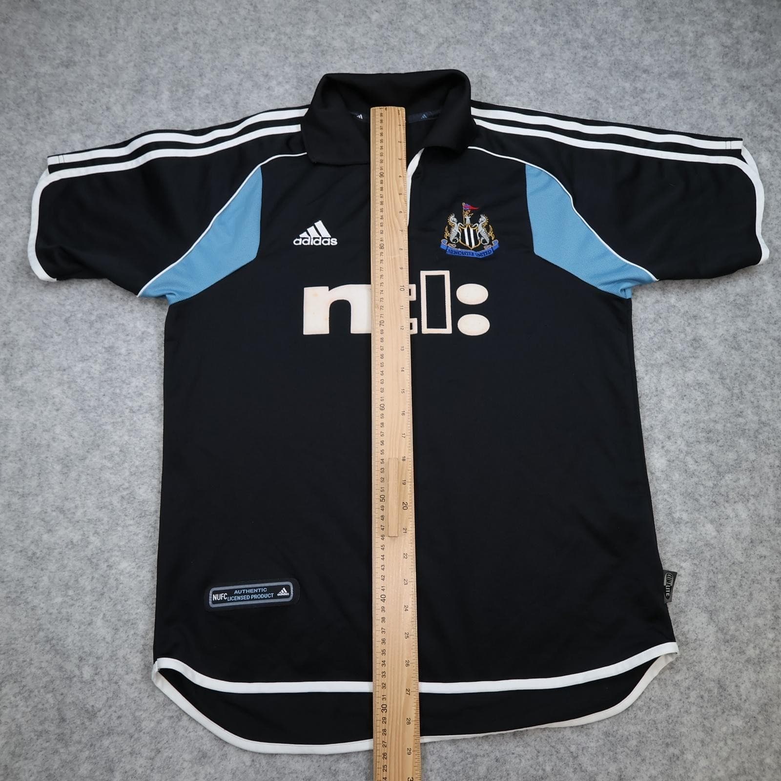 Vintage Newcastle United Shirt Mens Medium Black Away Kit 2000 2001 Adidas NTL photo 15