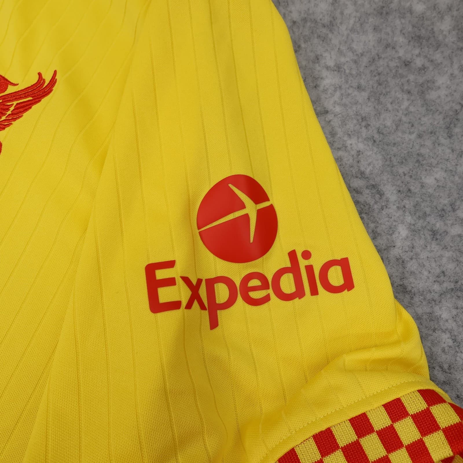Liverpool Shirt Mens Large Yellow Third 2021 2022 Football Nike Soccer Jersey photo 9