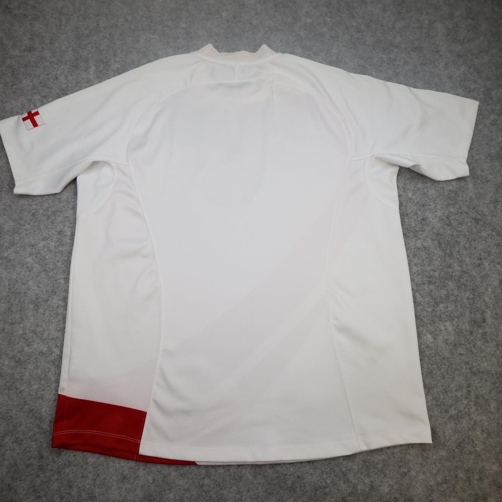 England Rugby Shirt Mens XL White 2007 2008 Home Rugby Union Nike O2 Jersey photo 2