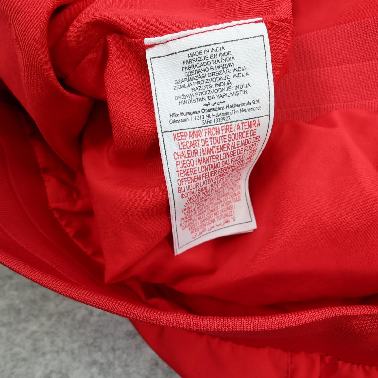 Arsenal Jacket Mens Large Red Football Nike Emirates Soccer Tracksuit 2009 2010 photo 10