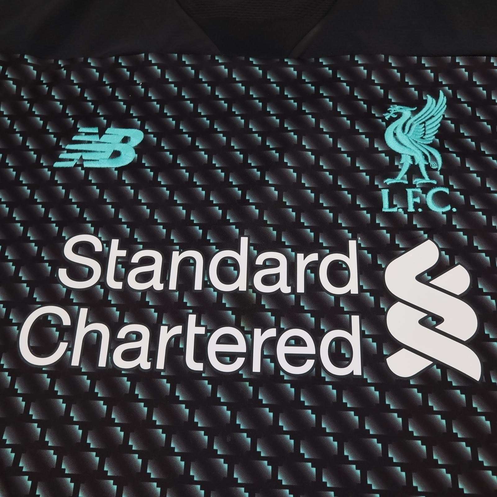 Liverpool Shirt Mens XL Black 3rd Kit 2019 2020 New Balance Soccer Jersey photo 3