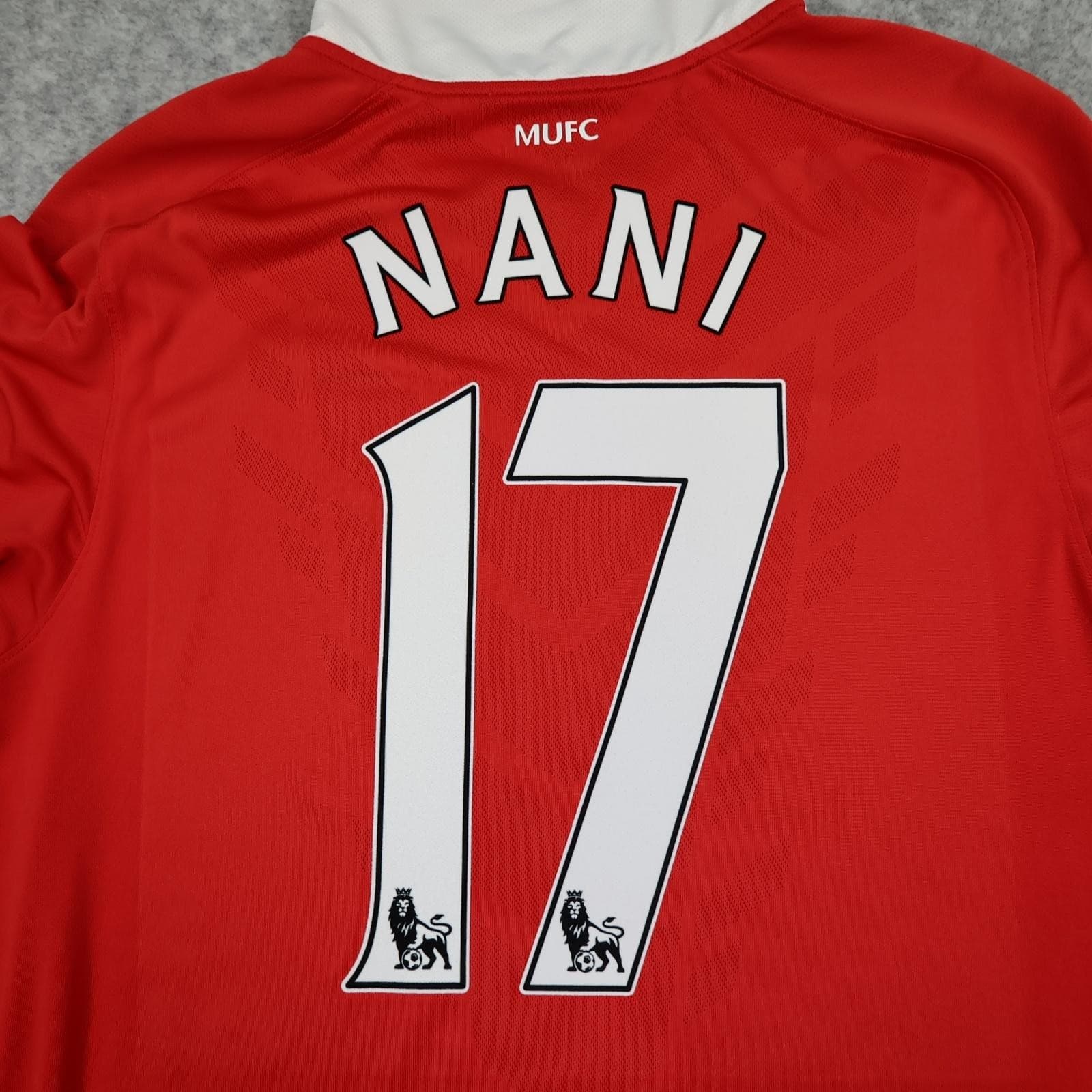 Manchester United Shirt Mens Large Red Home 2010 2011 EPL Football Nike Nani 17 photo 12