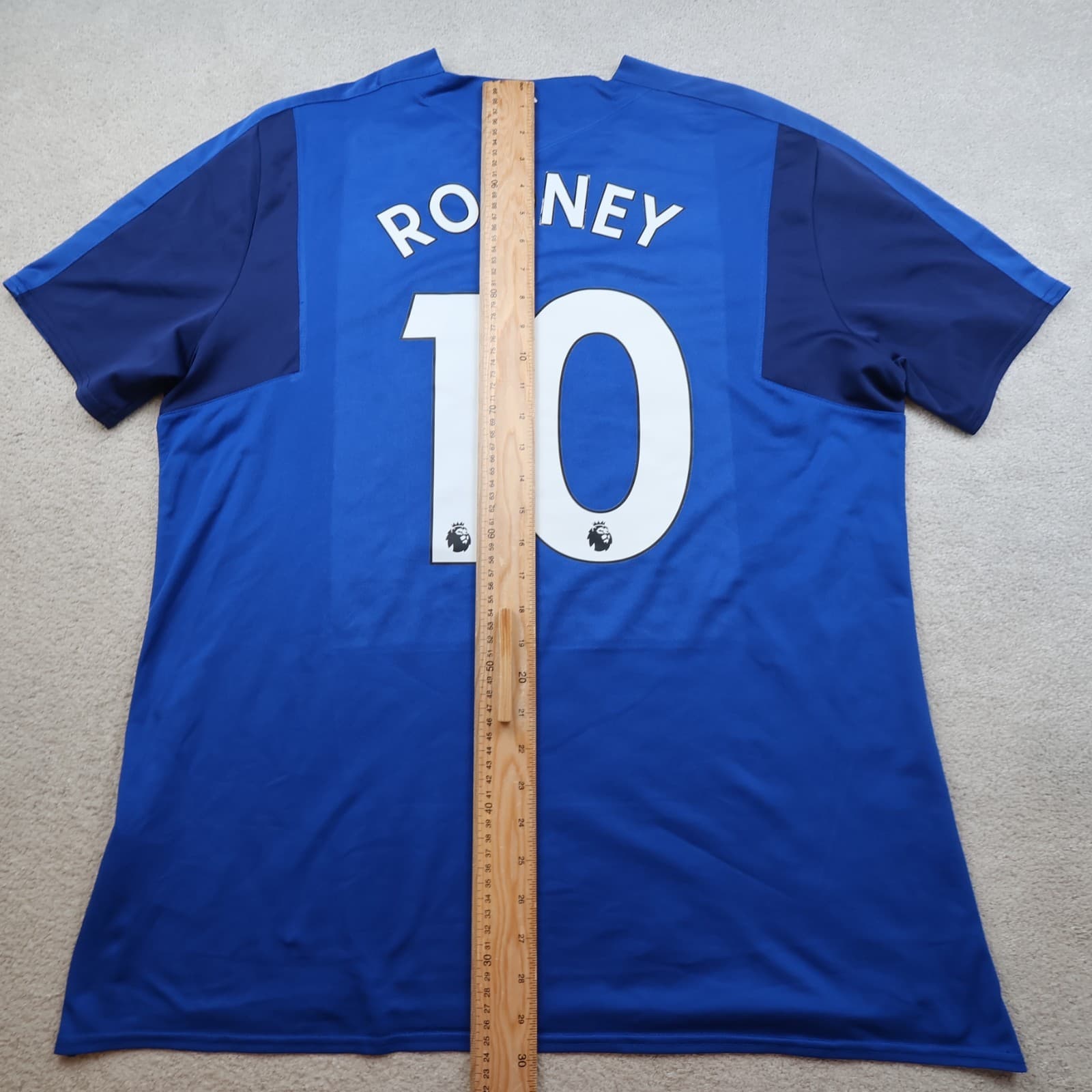 Everton Shirt 2XL Blue Home Kit 2017 2018 Umbro Wayne Rooney Soccer Jersey photo 14