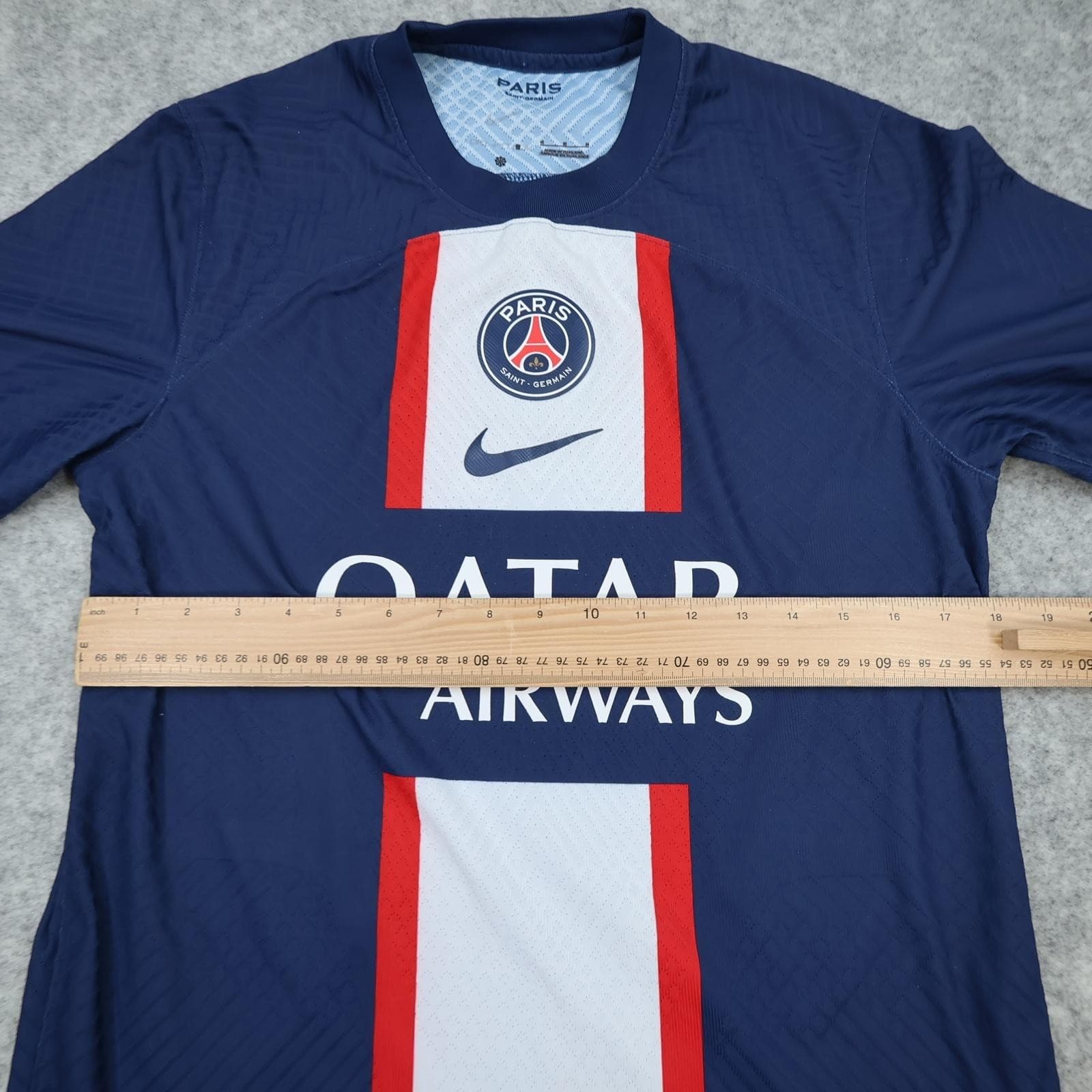 Paris Saint-Germain Shirt Mens Medium Blue Home Football Nike Qatar Airways photo 8