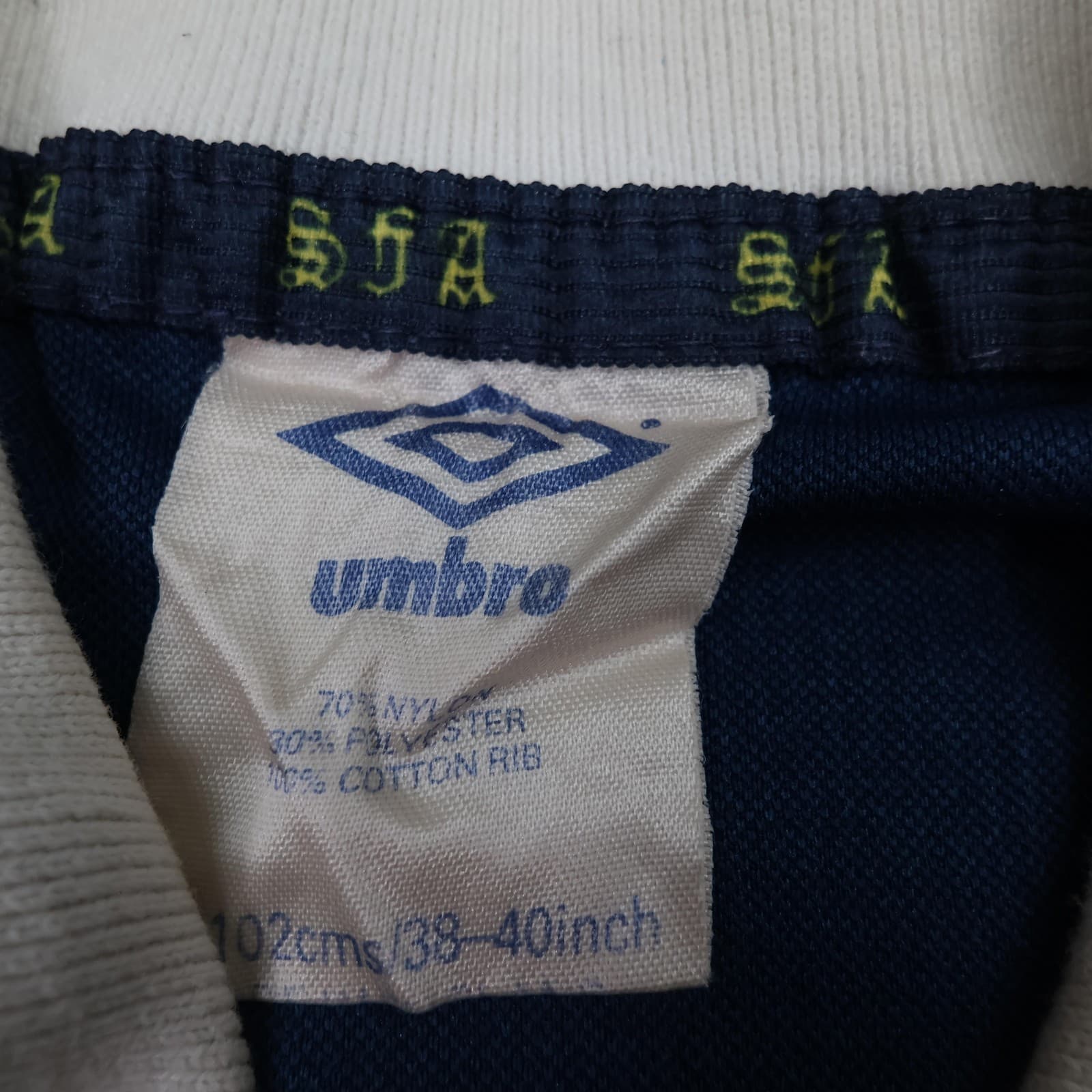 Vintage Scotland Home Shirt Mens Medium Blue 1988 1991 Umbro SFA 90s Jersey photo 5