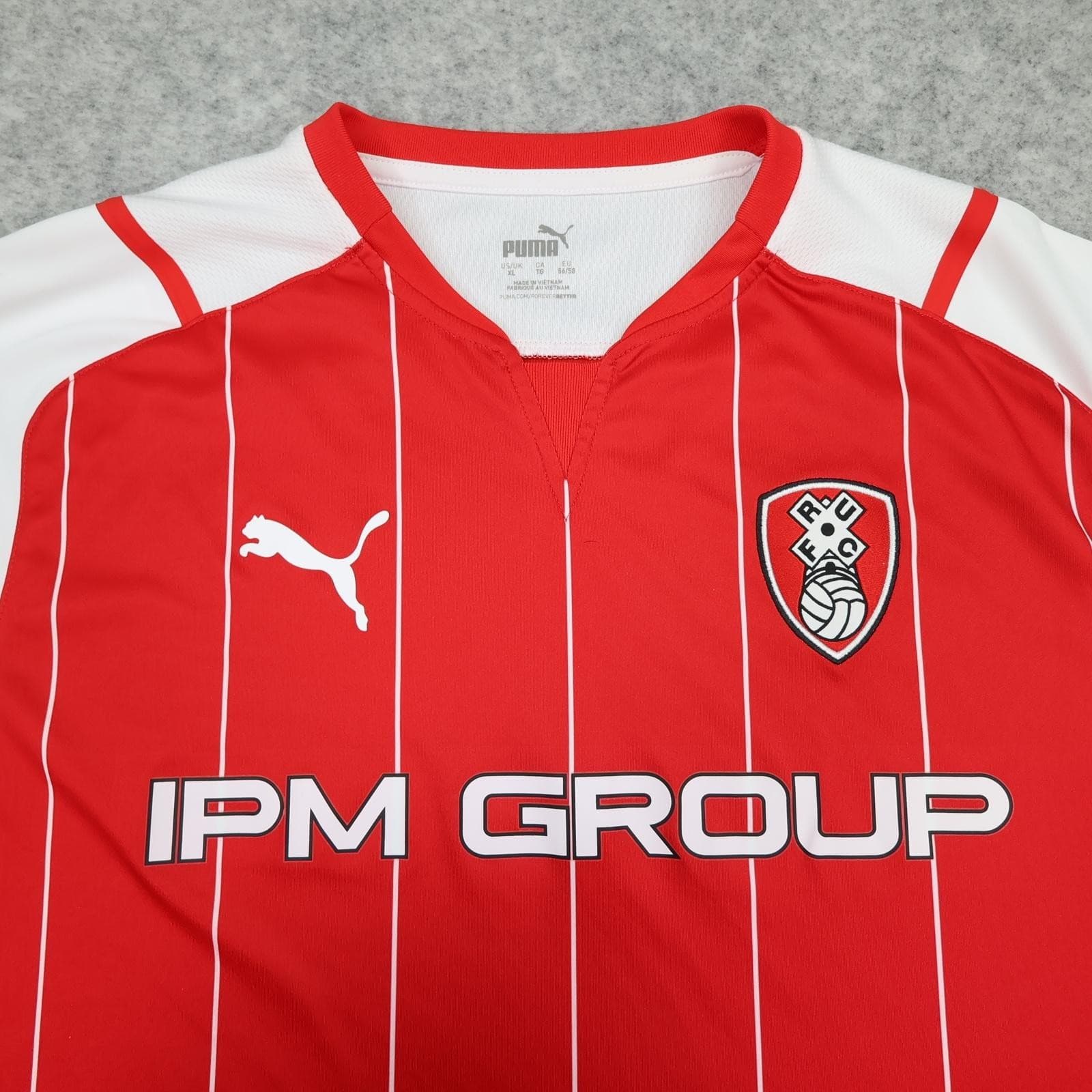 Rotherham United Shirt Mens XL Red Home 2021 2022 EFL Football Puma IPM Group photo 3