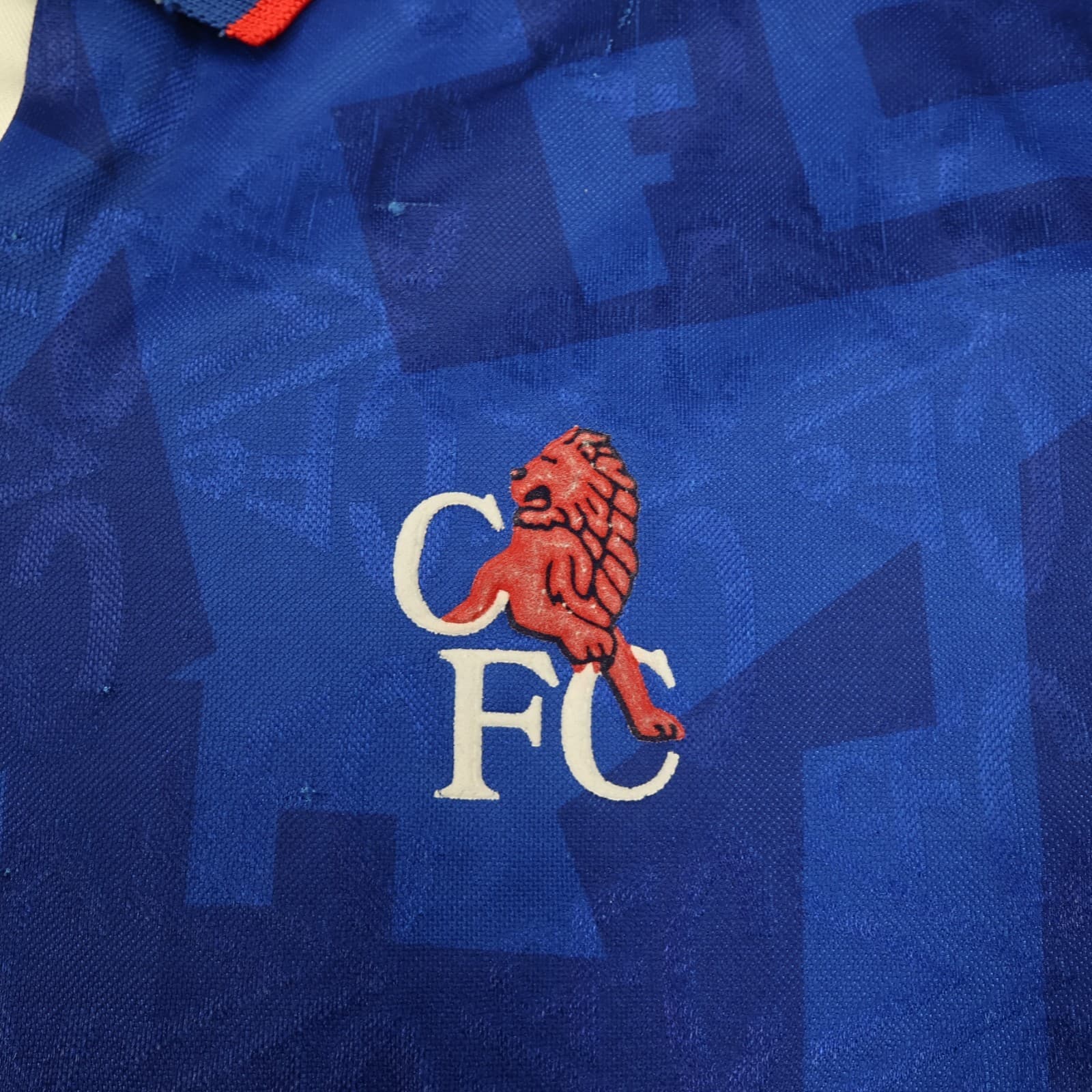 Vintage Chelsea Shirt Large Blue Home Shirt 1991 1993 Umbro Commodore Jersey photo 4