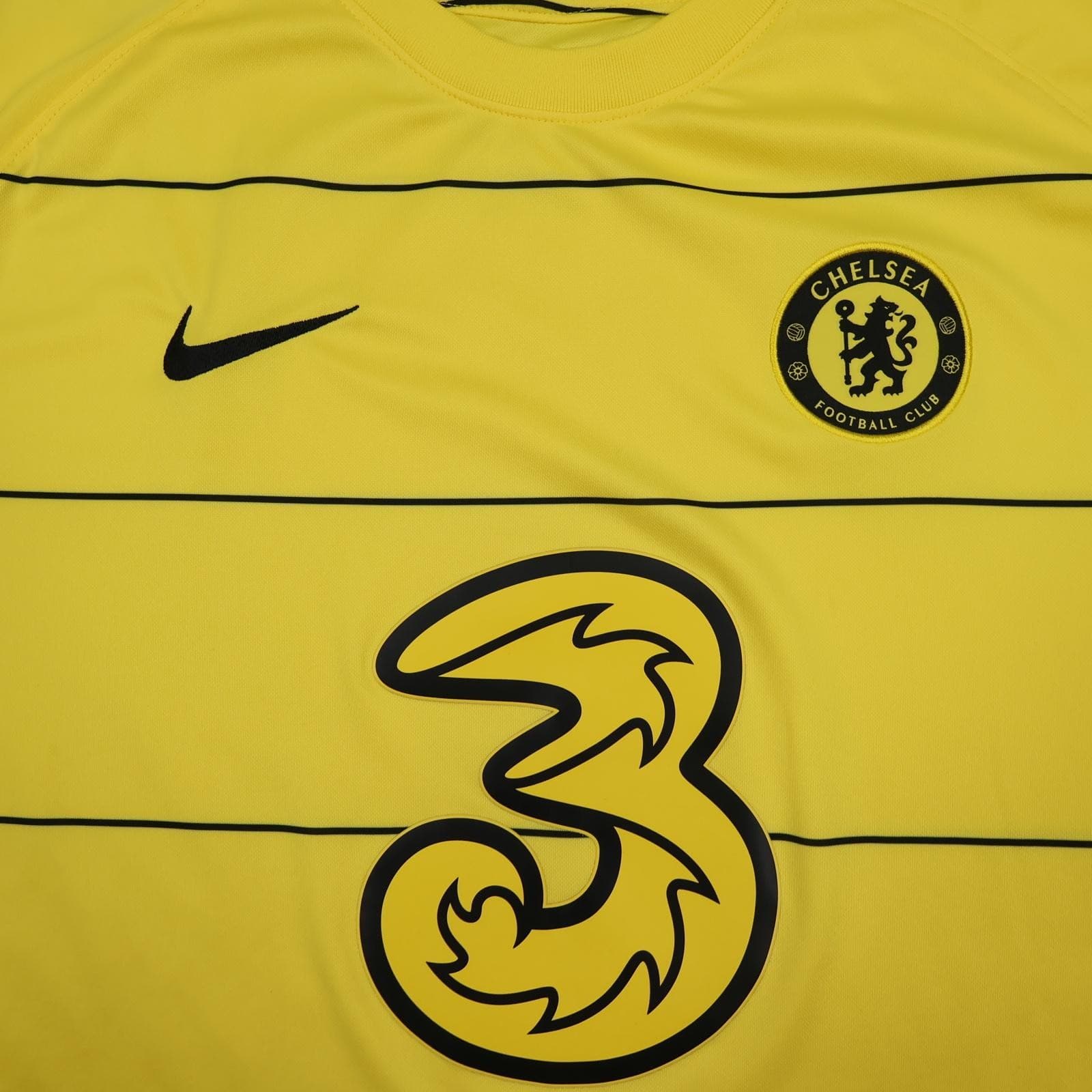 Chelsea Away Shirt Mens XXL Yellow 2021 2022 EPL Football Nike Three 3 Jersey photo 3