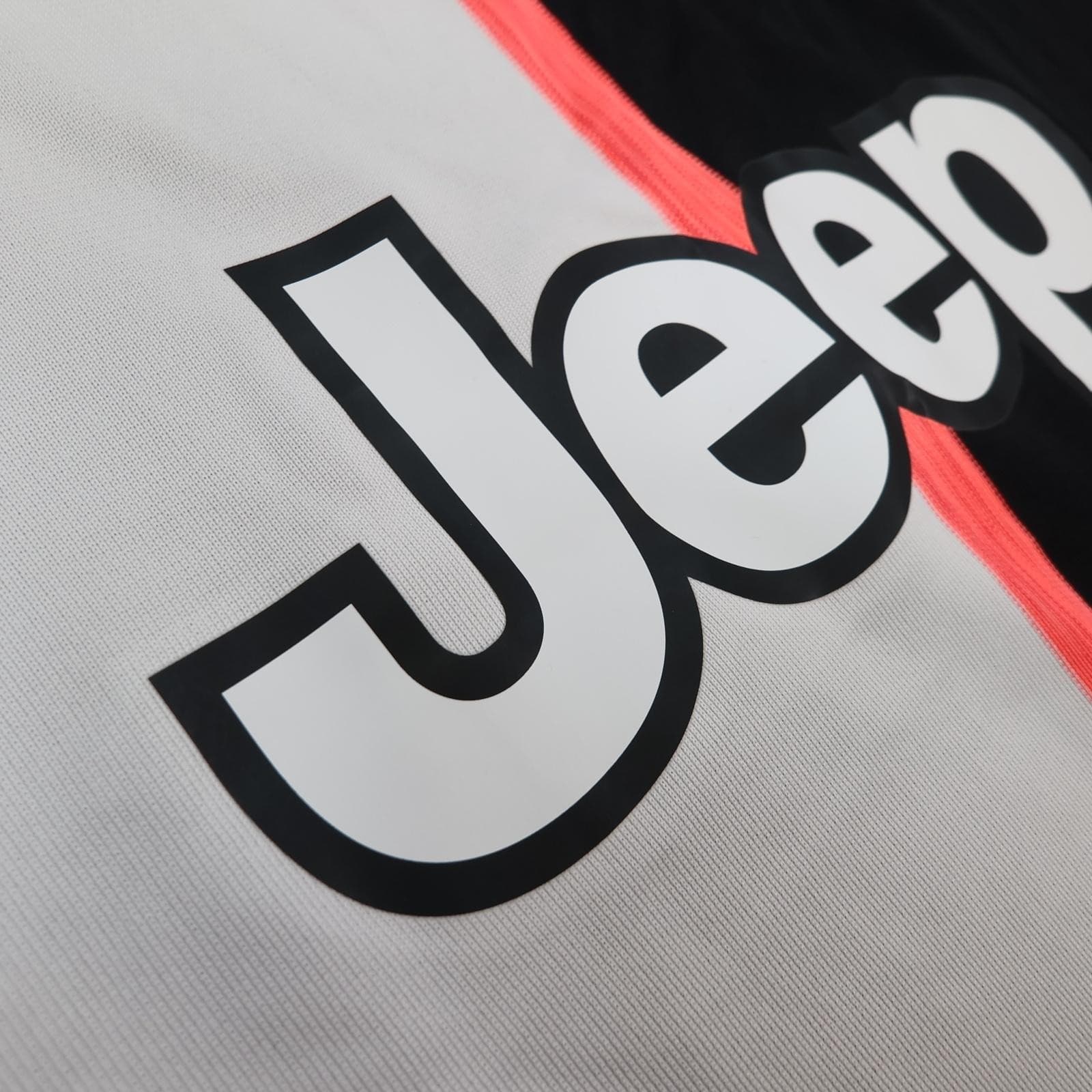 Juventus Shirt Mens Large Black White Home 2019 2020 Football Adidas Jeep photo 6