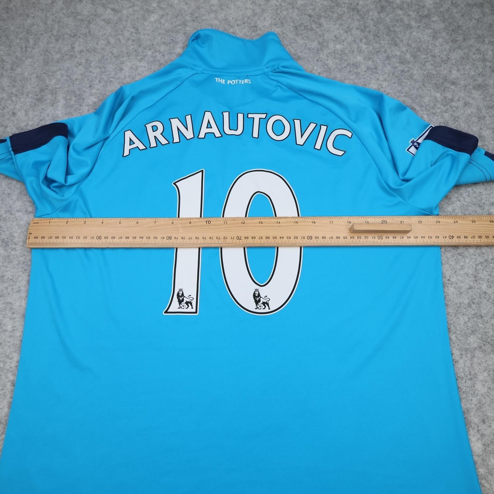 Stoke City Away Shirt Mens XL Blue 2014 2015 Warrior Arnautovic 10 Soccer Jersey photo 10
