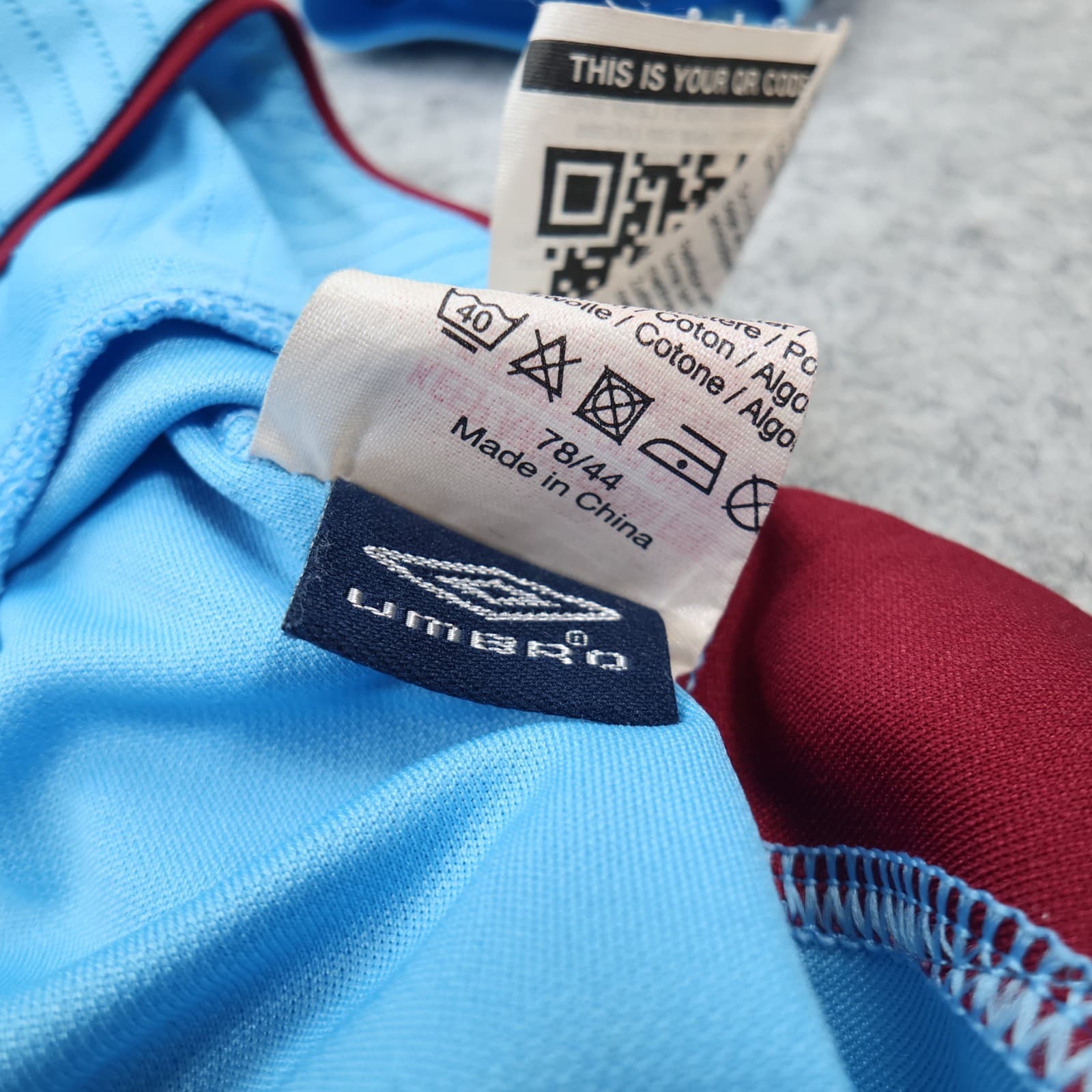 West Ham Shirt Medium Blue 2008 2009 Umbro Away Shirt Jersey Long Sleeve photo 11