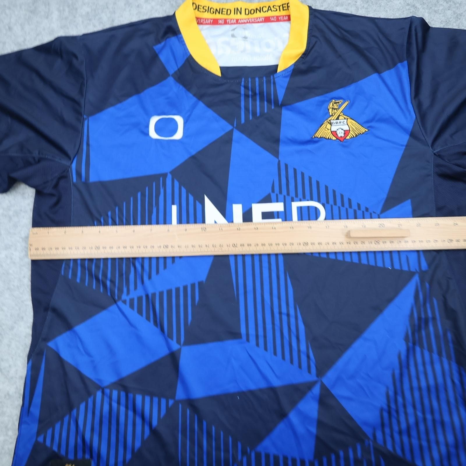 Doncaster Rovers Training Shirt Mens 3XL Blue EFL Football Club Doncaster LNER photo 9