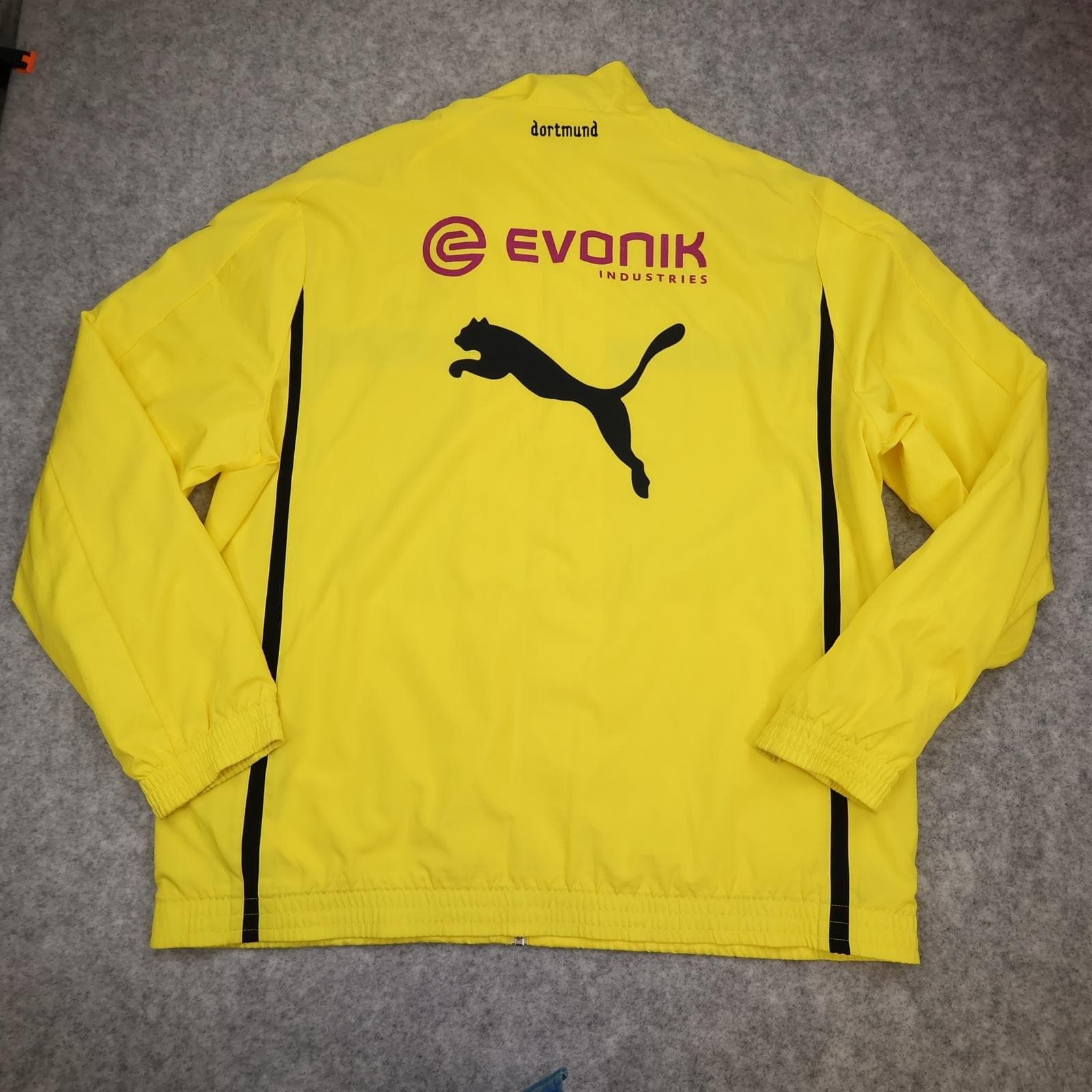Borussia Dortmund Jacket Mens 2XL Yellow Football Puma Evonik Training photo 2