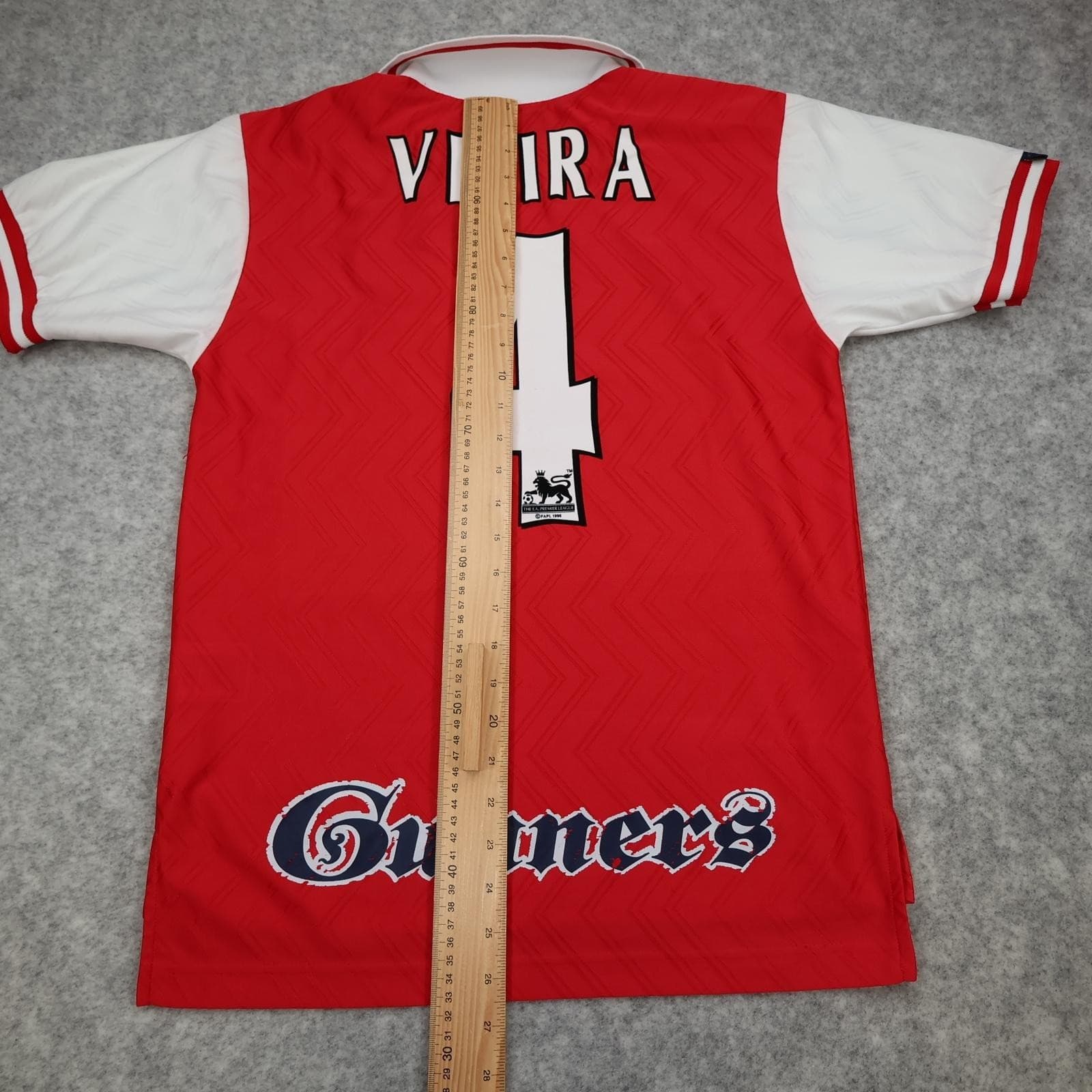 Vintage Arsenal Shirt Mens Small Red Home 1994 1995 Football Nike JVC Vieira 4 photo 14