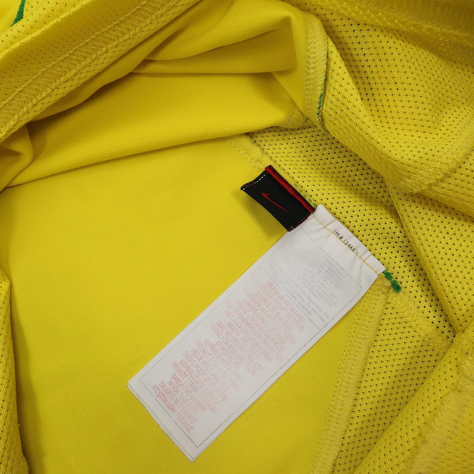 Vintage Brazil Home Shirt Mens Medium Yellow 2002 2004 Football Nike 90 Jersey photo 6