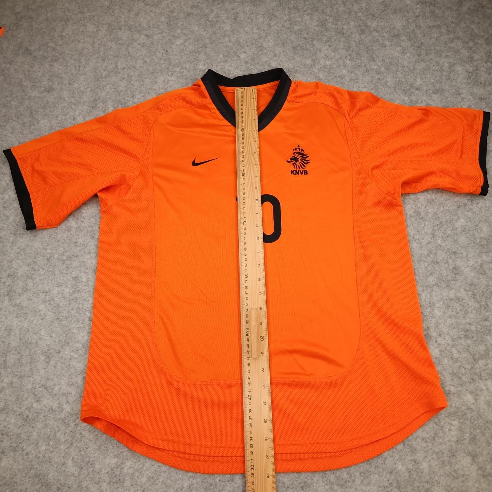 Vintage Netherlands KNVB Home Shirt Mens Large Orange 2000 2002 Nike Bergkamp 10 photo 12