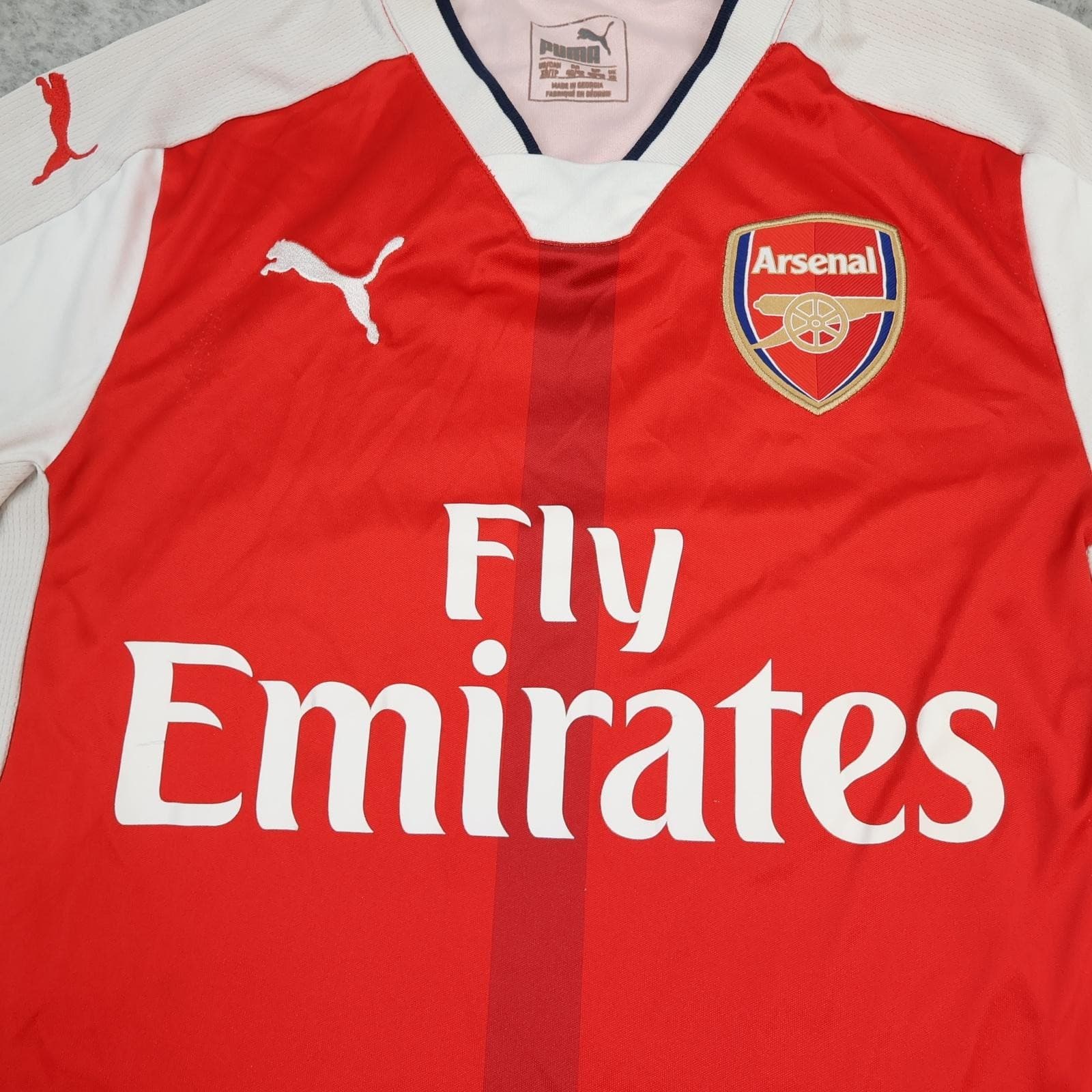 Arsenal Shirt Mens Extra Small Red Home Kit 2016 2017 Puma Soccer Jersey photo 3