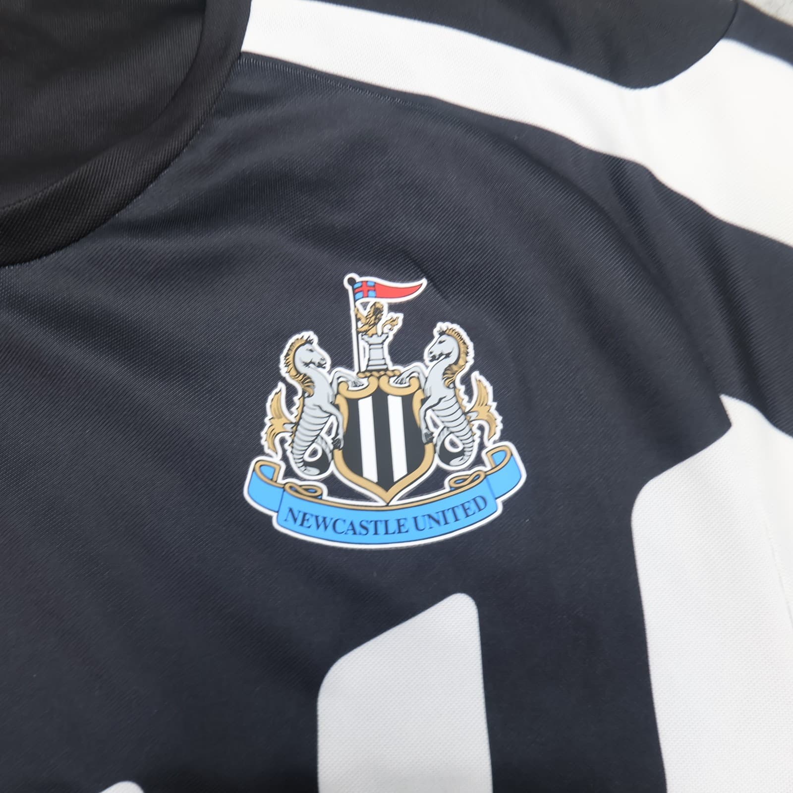Newcastle United Shirt Medium White Black Home Kit 2014 2015 Puma Jersey photo 4