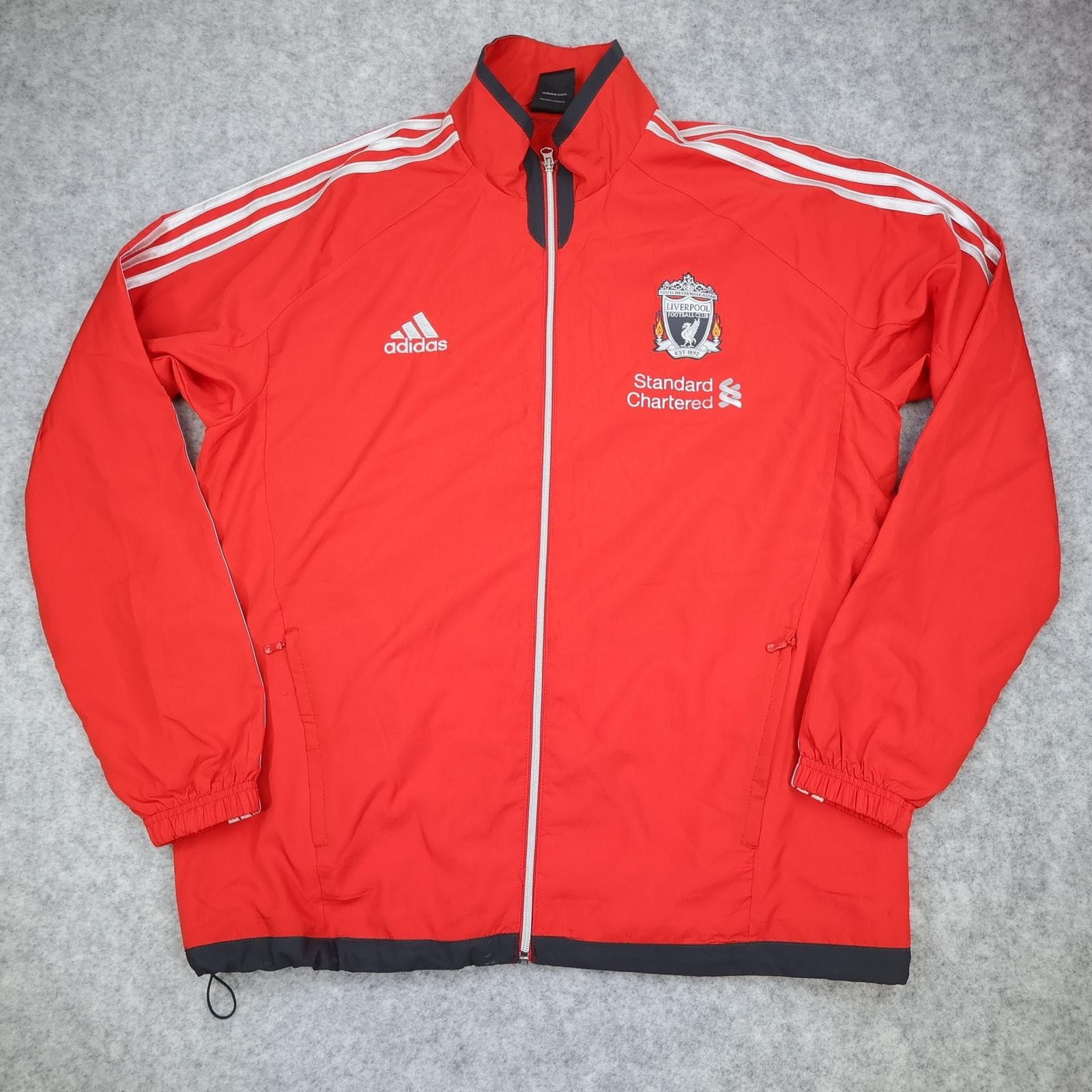 Liverpool Jacket Mens Extra Large Red 2011 2012 Football Adidas Track Top