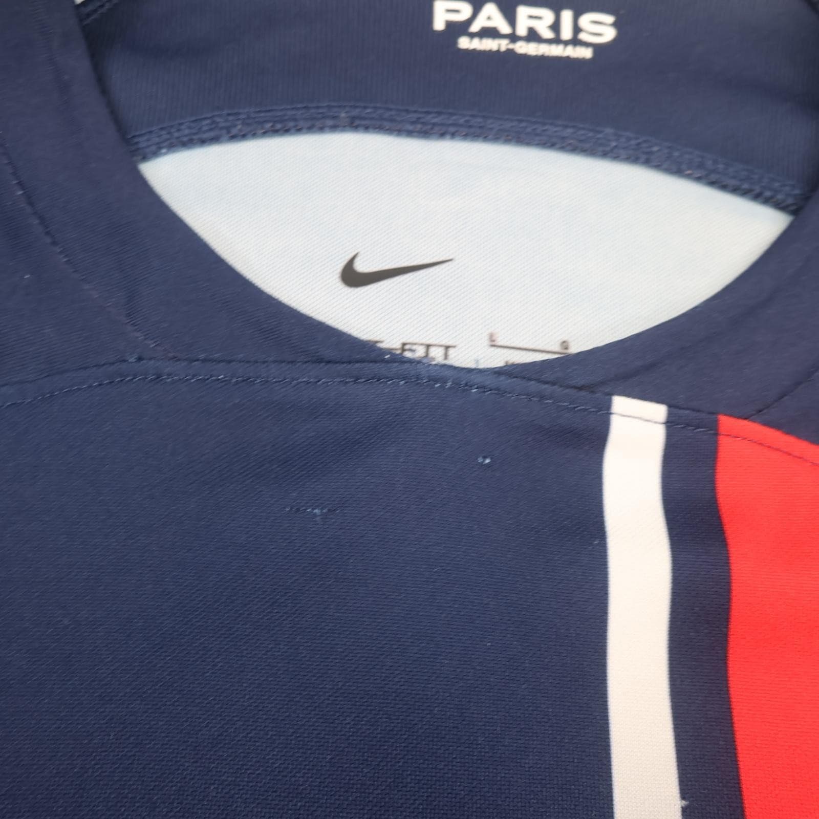Paris Saint-Germain Shirt Mens Large Blue 2023 2024 Football Nike Qatar Airways photo 8