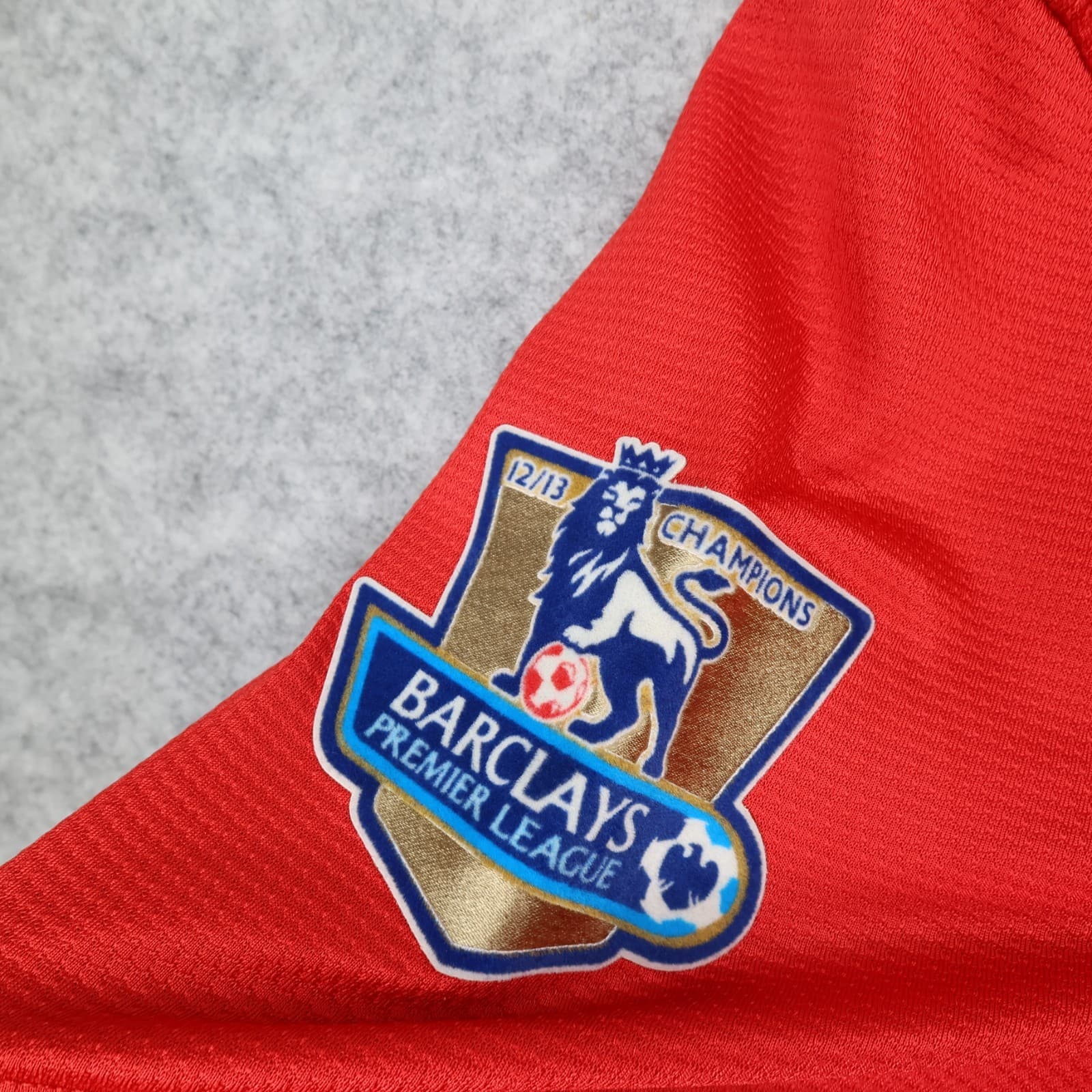 Manchester United Shirt Extra Large Red Home Kit 2013 2014 Nike Jersey Patches photo 11