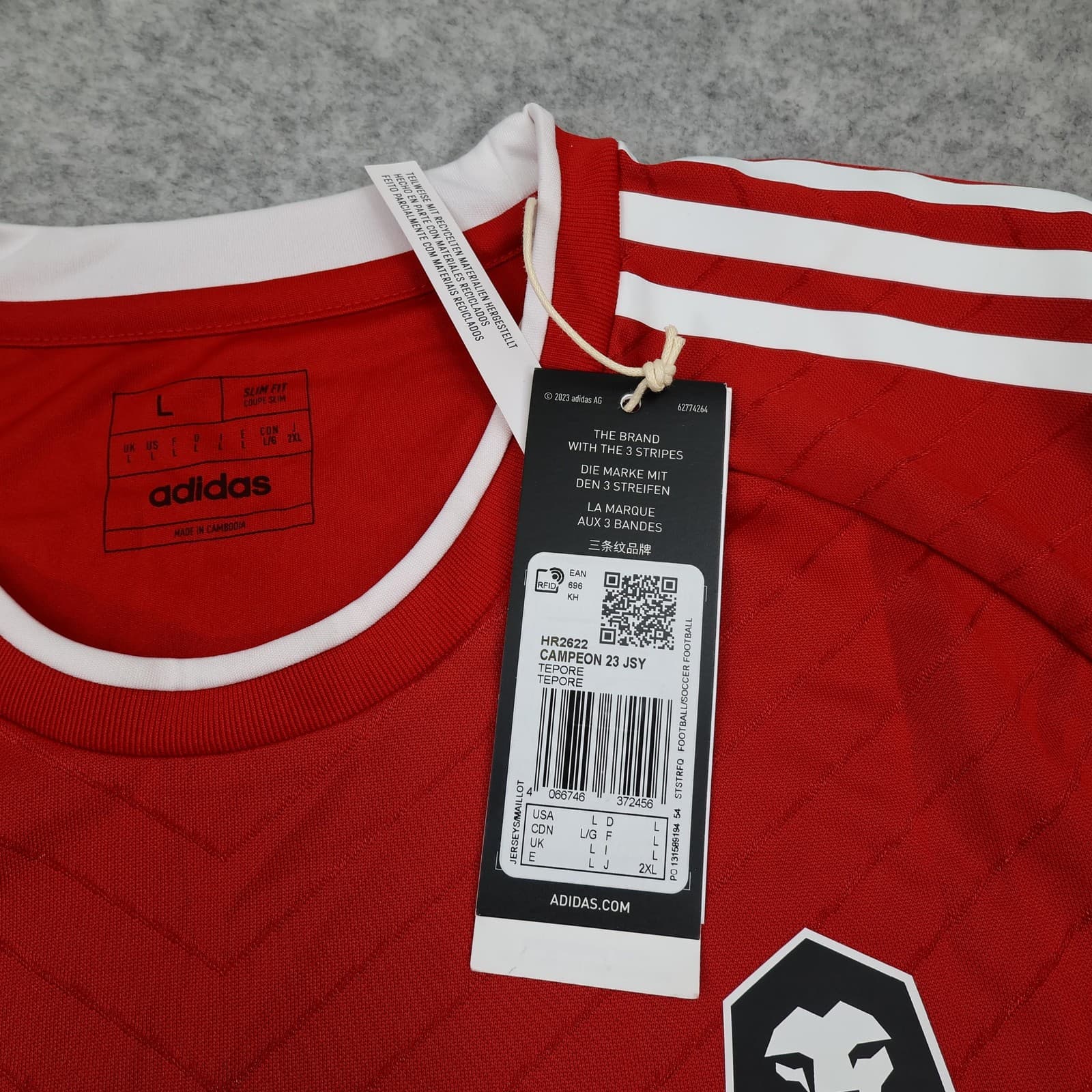 Salford City Shirt Mens Large Red Home Football Adidas Salboy Signed Jersey photo 9