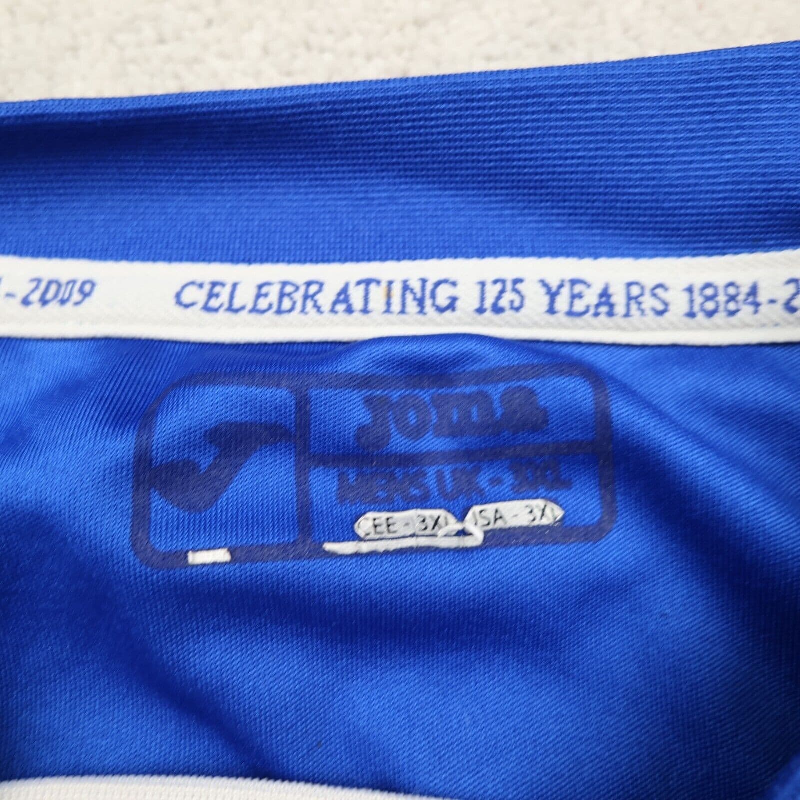 Leicester City Shirt 3XL Blue Home Kit 2009 2010 Joma Jersey 125th Anniversary photo 4