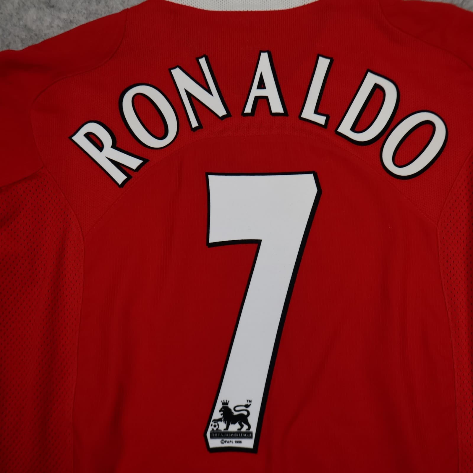 Manchester United Shirt Medium Red Home 2004 2006 Nike Jersey Ronaldo Football photo 13