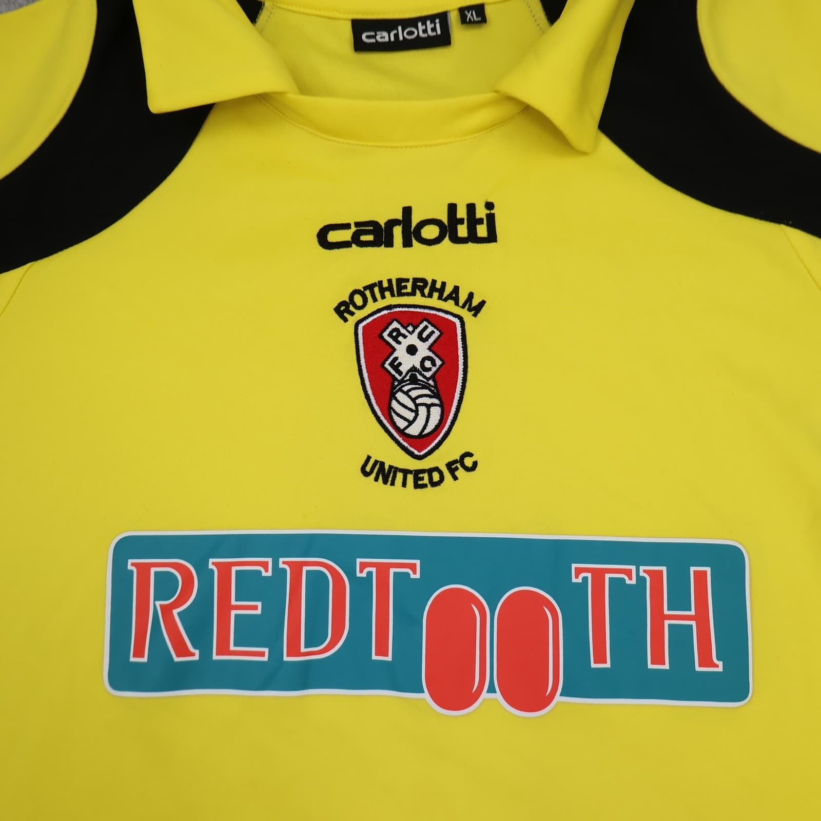 Rotherham United Shirt Extra Large Yellow Away Kit 2008 2009 Carlotti Redtooth photo 3