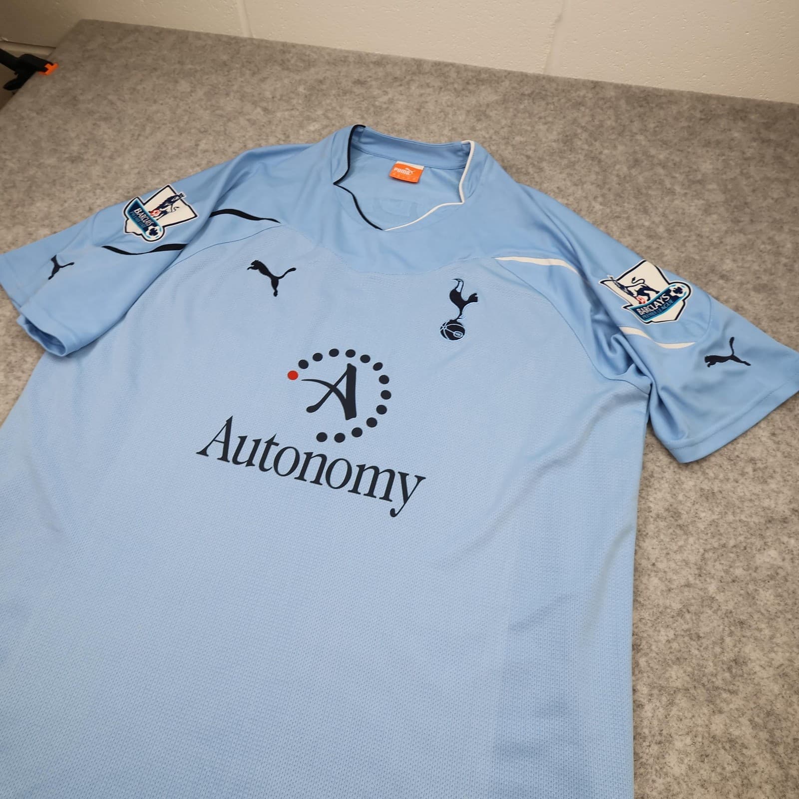Tottenham Hotspur Shirt Mens XL Blue Away 2010 2011 Puma Modric 14 Soccer Jersey photo 8