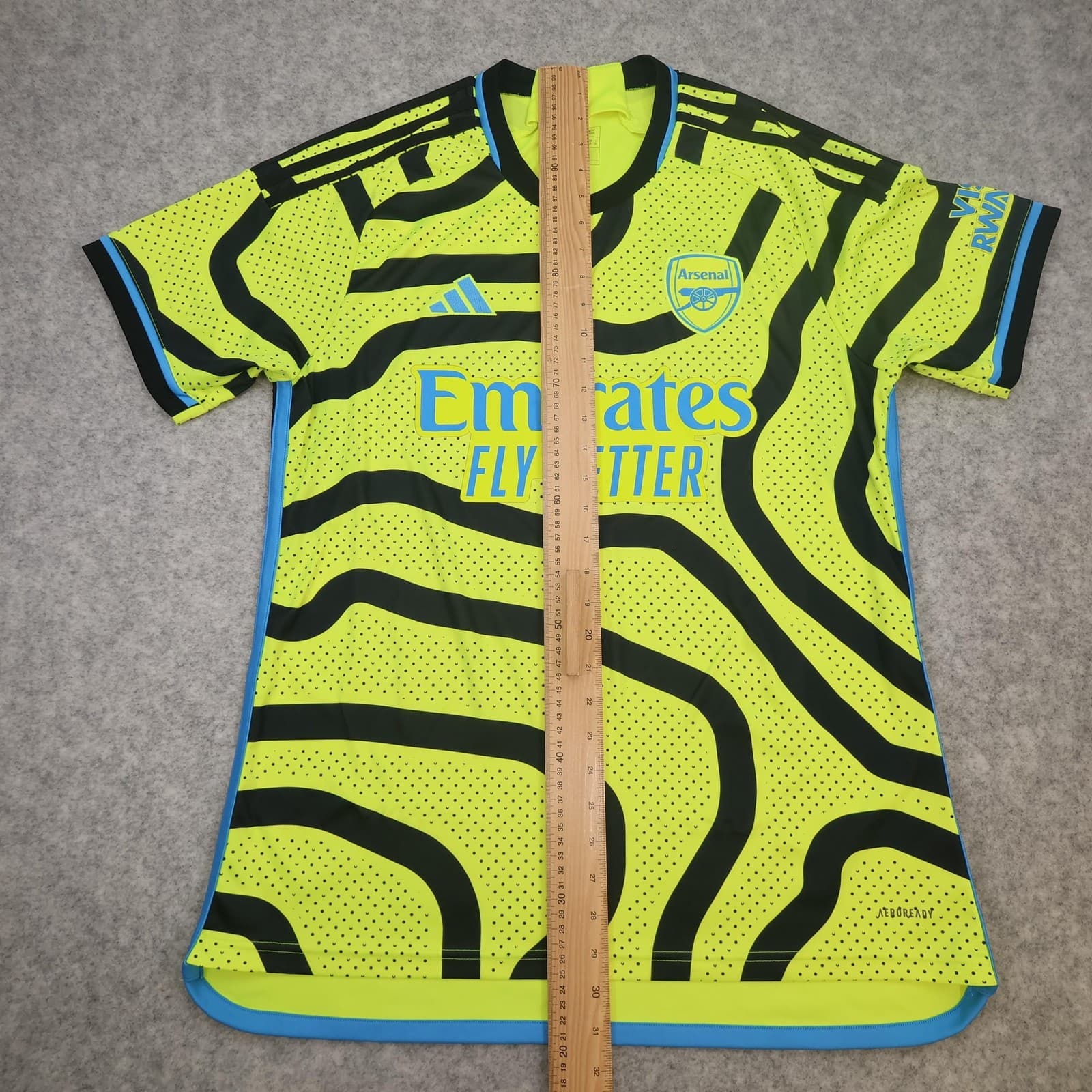 Arsenal Away Shirt Mens Large Yellow 2023 2024 Football Adidas Soccer Jersey photo 12