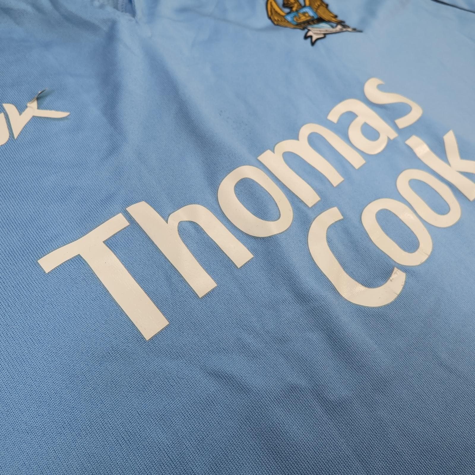 Manchester City Shirt Mens 2XL Blue Home 2006 2007 Reebok Thomas Cook Jersey photo 7