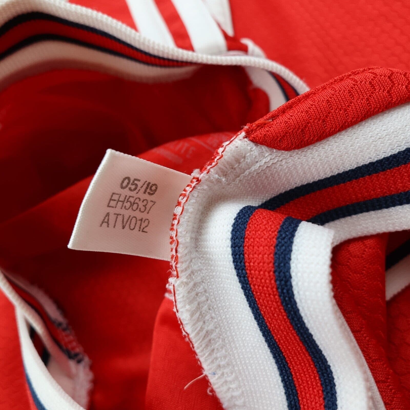 Arsenal Shirt Large Red Home Kit 2019 2020 Adidas Bukayo Saka Jersey 77 photo 12