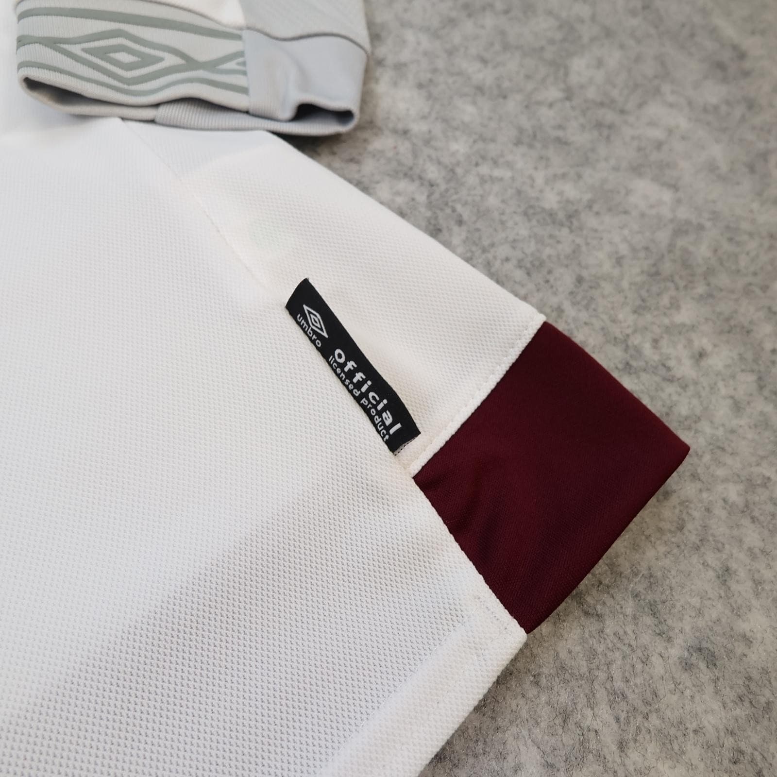 Hearts Shirt Mens Large White Away Long Sleeve Umbro 2018 2019 Soccer Jersey photo 8