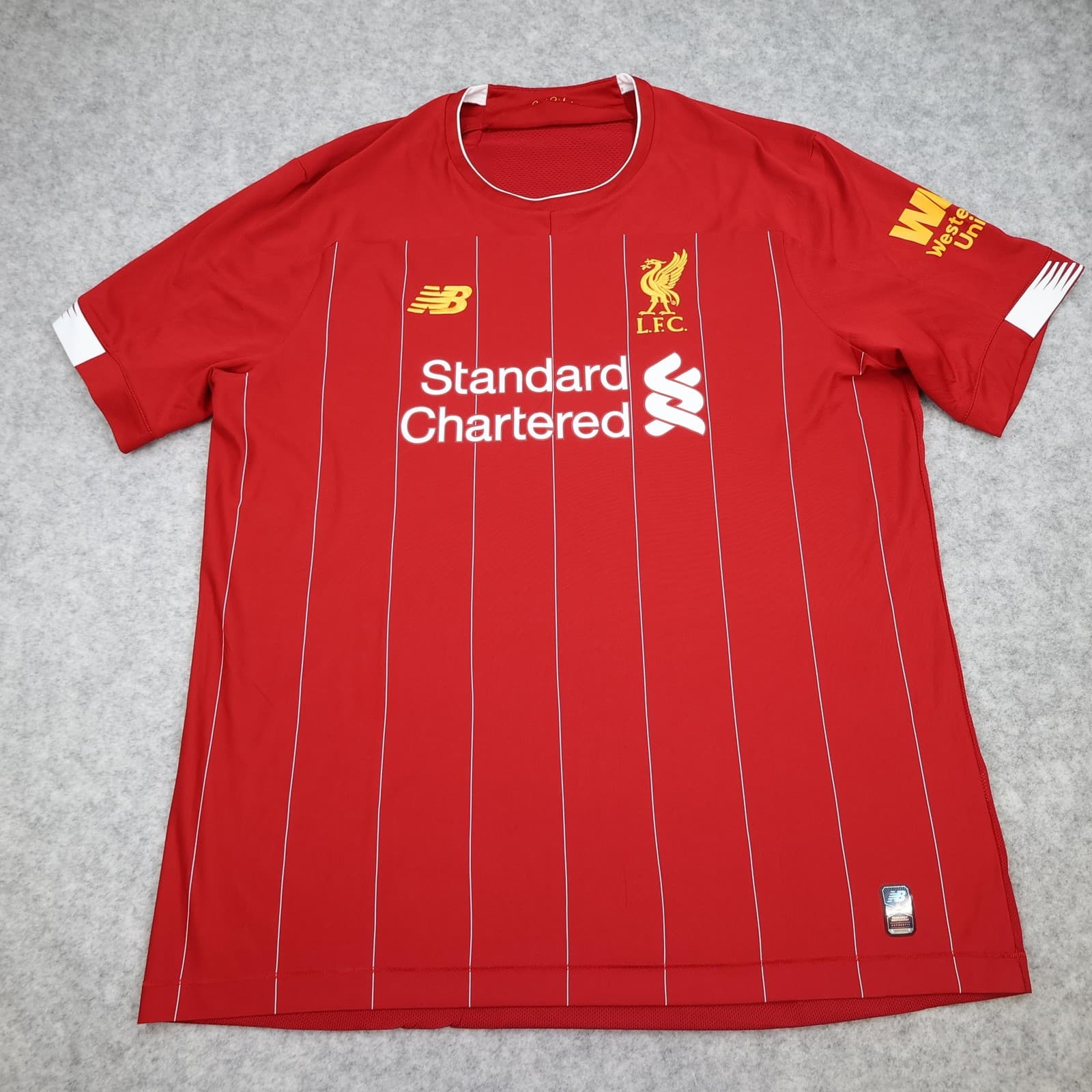 Liverpool Shirt Mens XL Red Home 2019 2020 New Balance Soccer Jersey