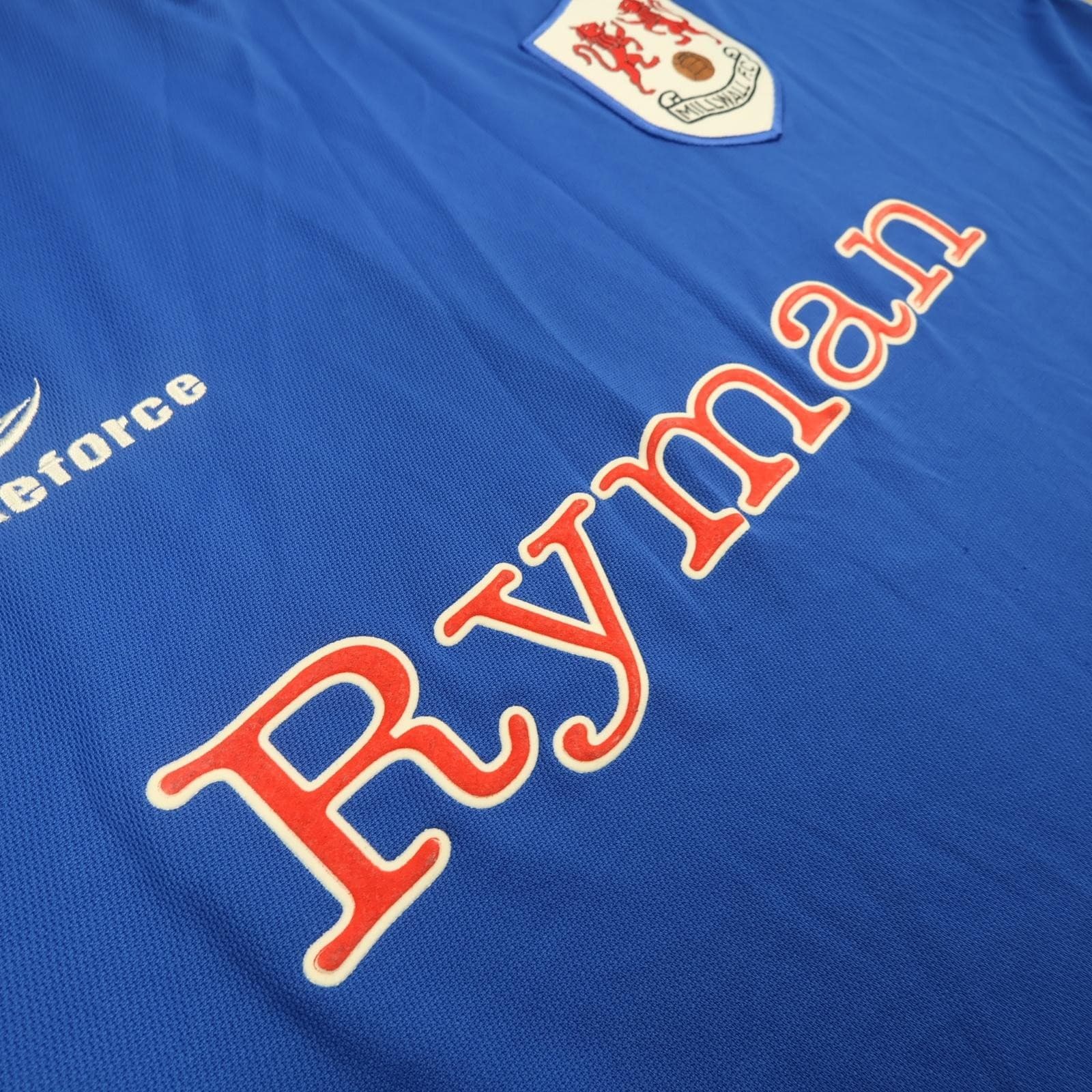 Millwall Shirt Mens 3XL Blue Home 2003 2004 Strikeforce Ryman Soccer Jersey photo 6