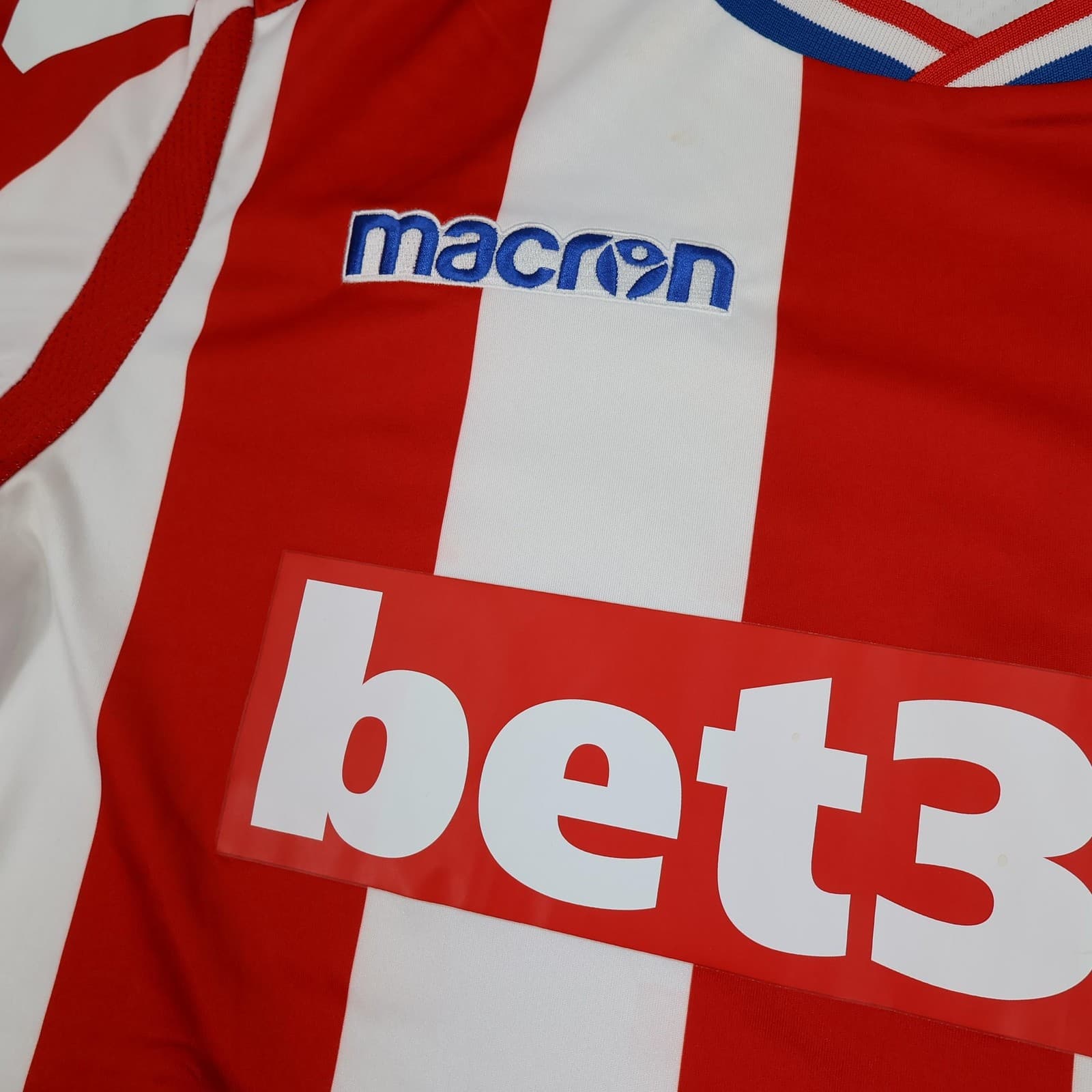 Stoke City Shirt Mens Medium Red Home Kit 2017 2018 Macron Jersey Soccer Jersey photo 4
