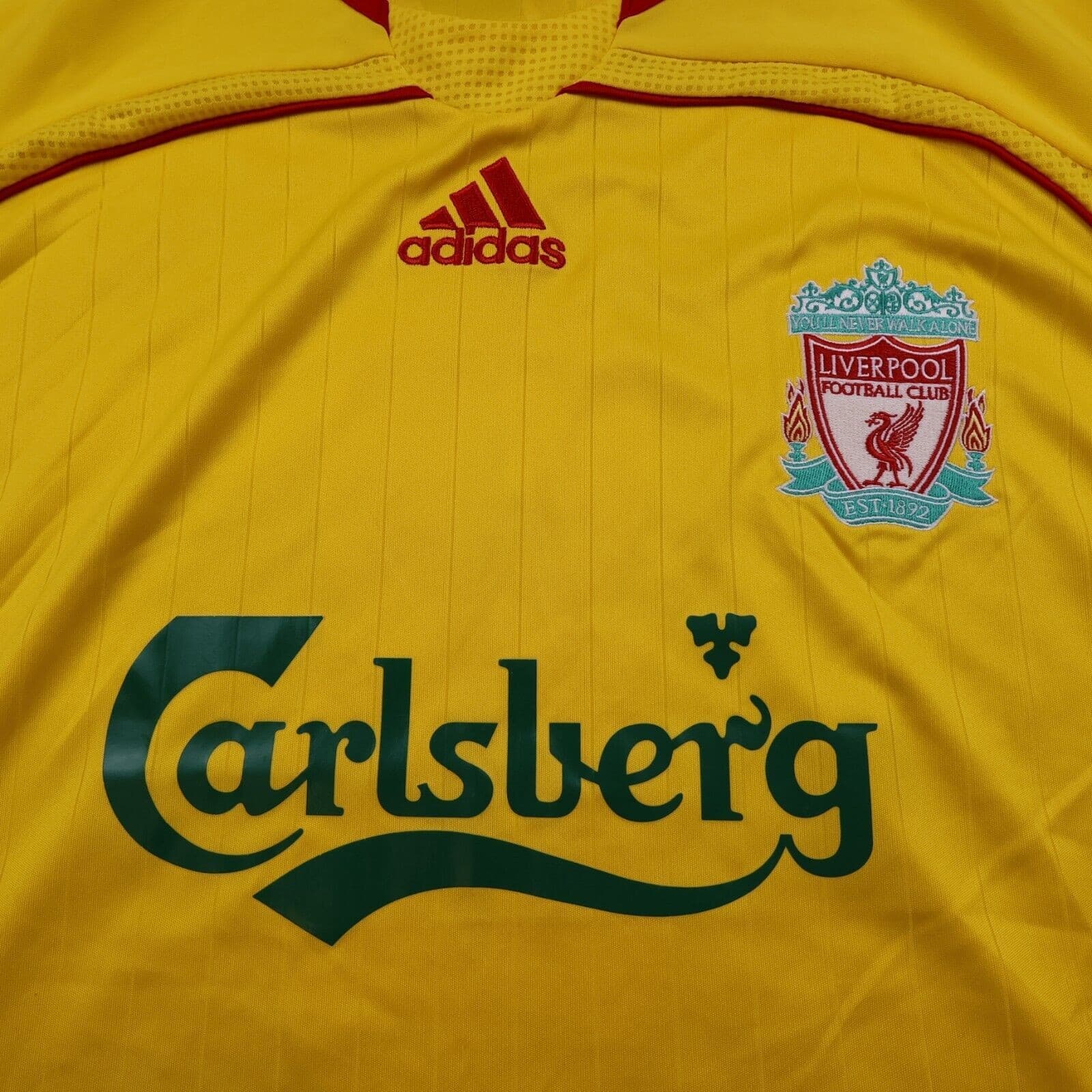 Liverpool Shirt Extra Large Yellow Away Kit 2006 2007 Adidas Jersey Gerrard photo 3