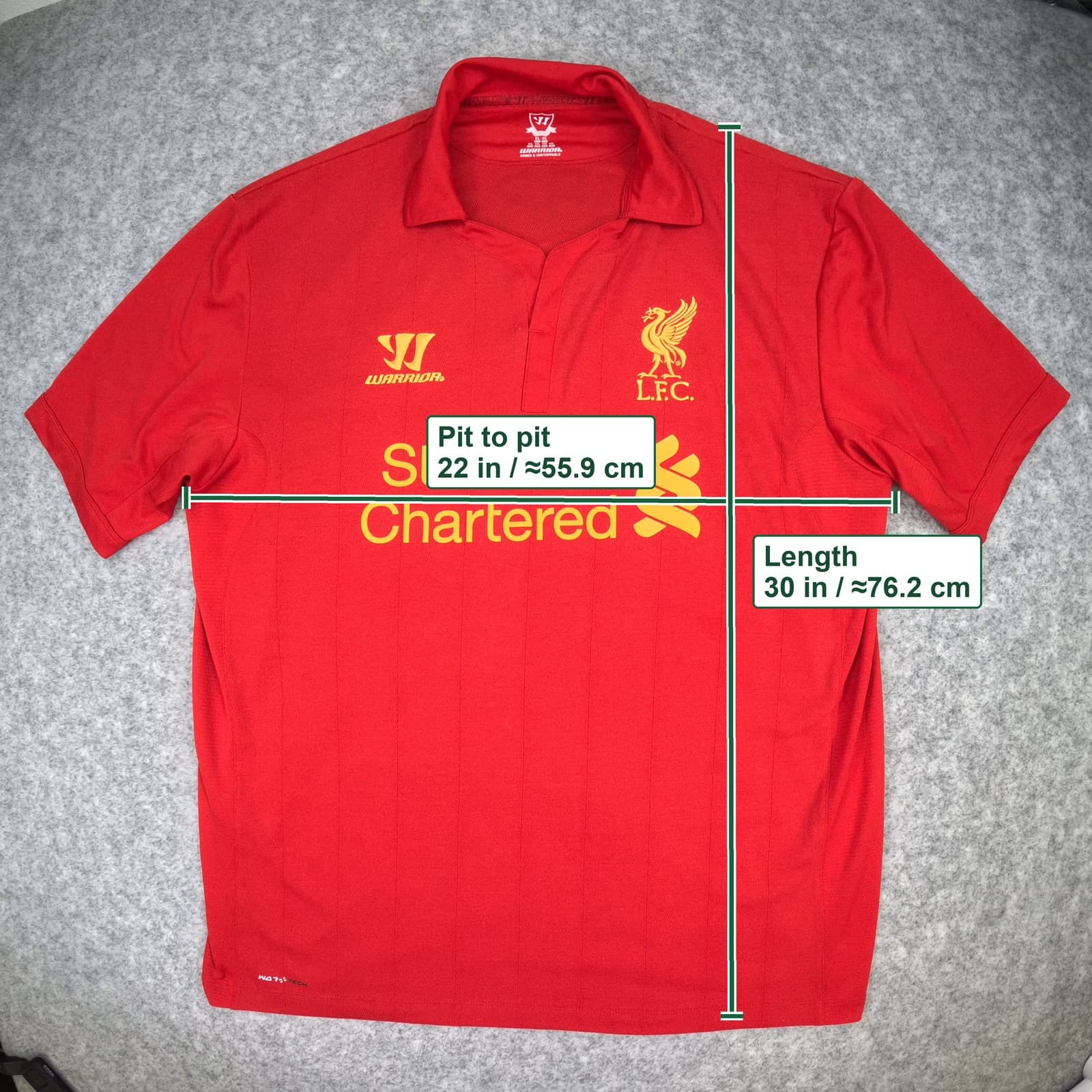 Liverpool Football Shirt Extra Large Red Home 2012 2013 Warrior Luis Suárez 7 photo 5