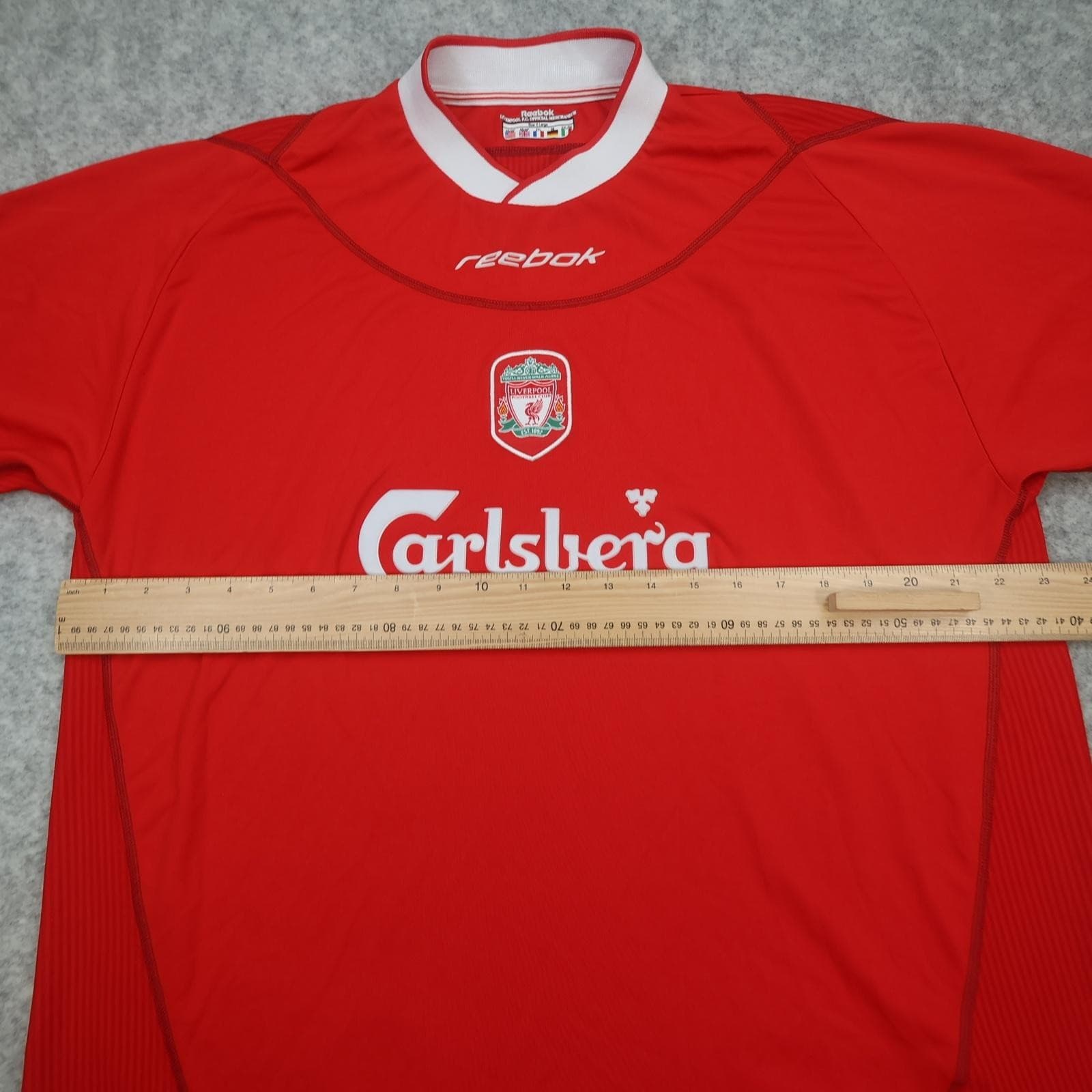 Vintage Liverpool Shirt Mens XL Red Home 2002 2004 EPL Football Reebok Carlsberg photo 10