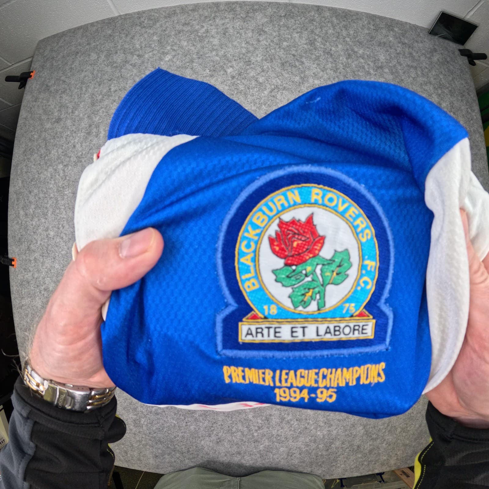 Blackburn Rovers Football Shirt Large 1994 1995 Asics Premier League Champions photo 6