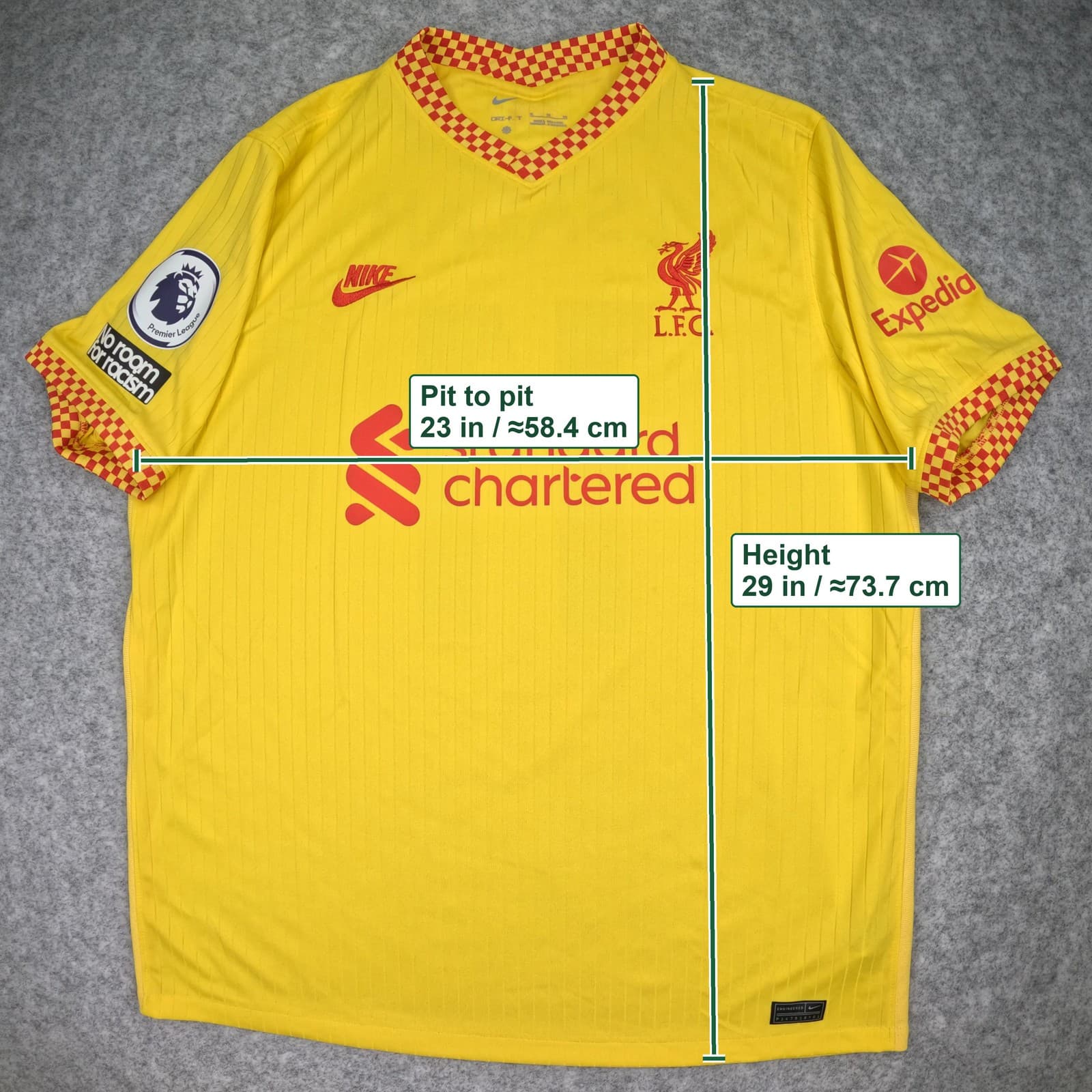 Liverpool FC Football Shirt Extra Large Third 2021 2022 Nike Mohamed Salah 11 photo 3