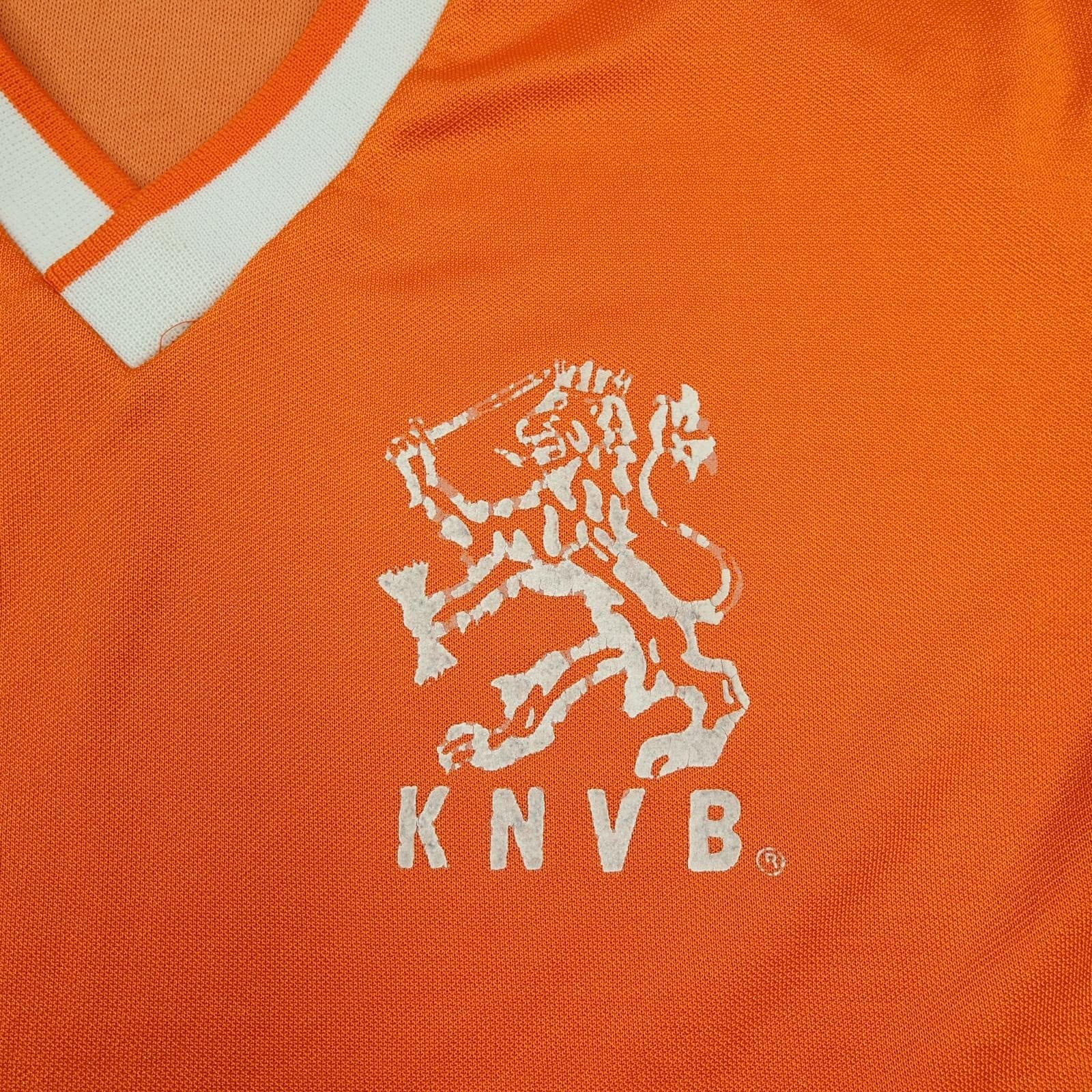 Vintage Netherlands Shirt Mens Small Home Orange Jersey Adidas 1985 1988 KNVB photo 3