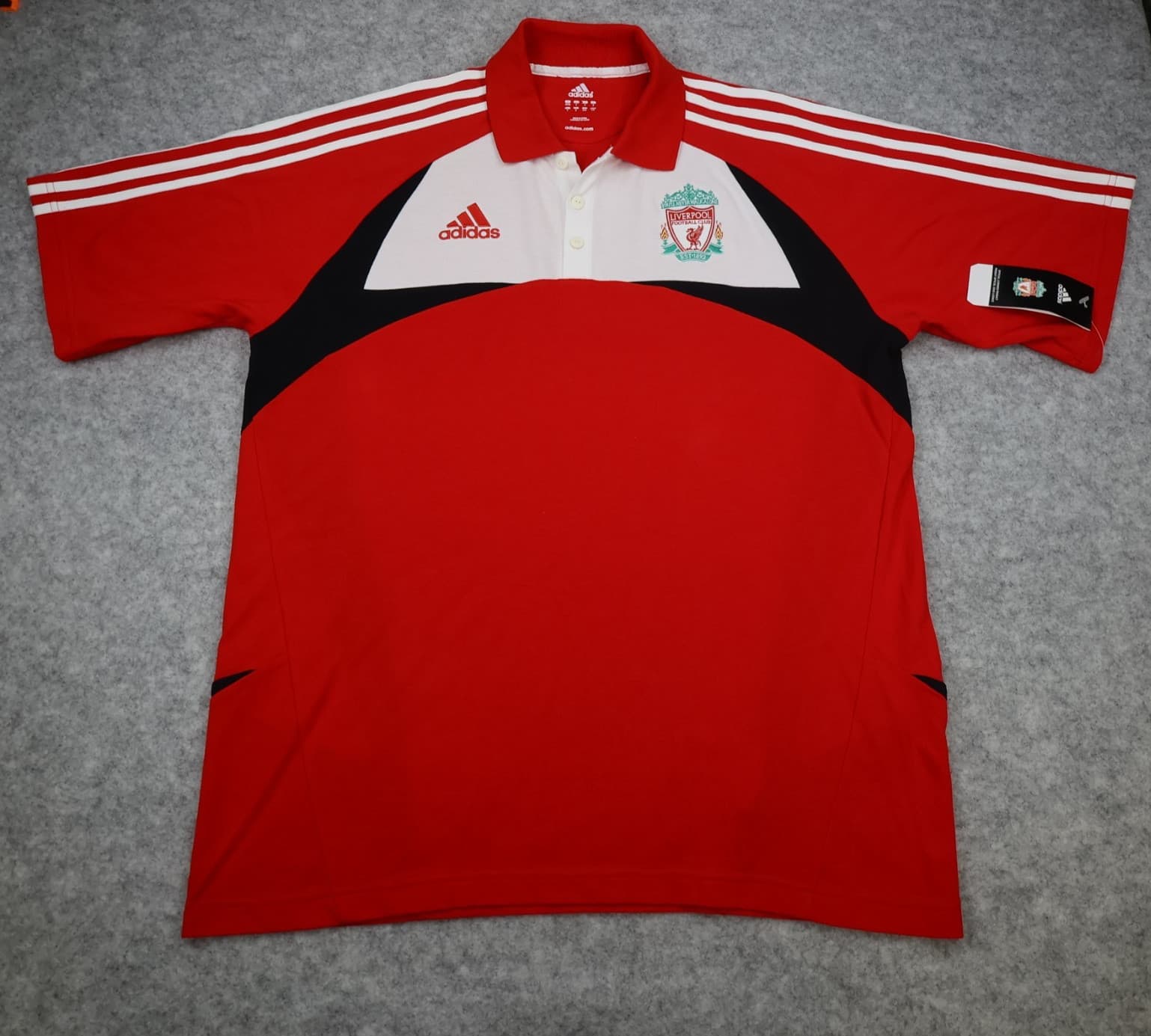 Liverpool Polo Shirt Extra Large Red Training Kit 2007 2008 Adidas Soccer XL