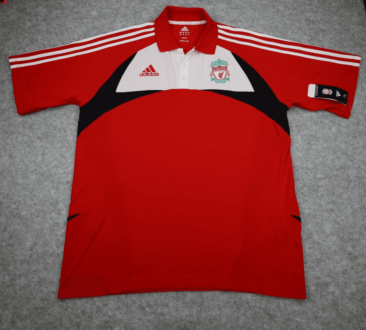 Liverpool Polo Shirt Extra Large Red Training Kit 2007 2008 Adidas Soccer XL