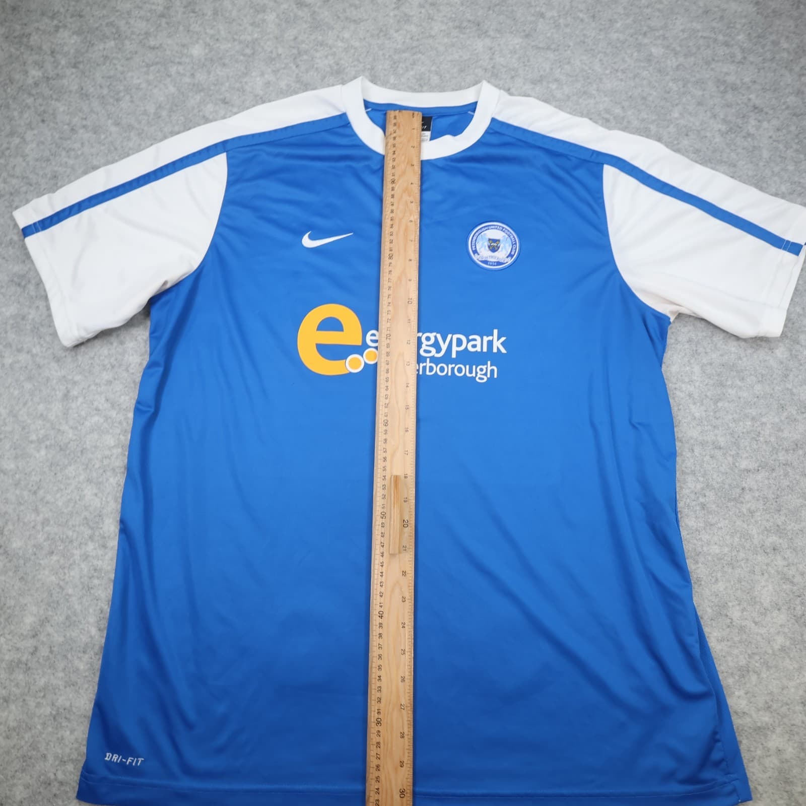 Peterborough United Shirt 2XL Blue Home Kit 2011 2012 Nike Soccer Jersey photo 12