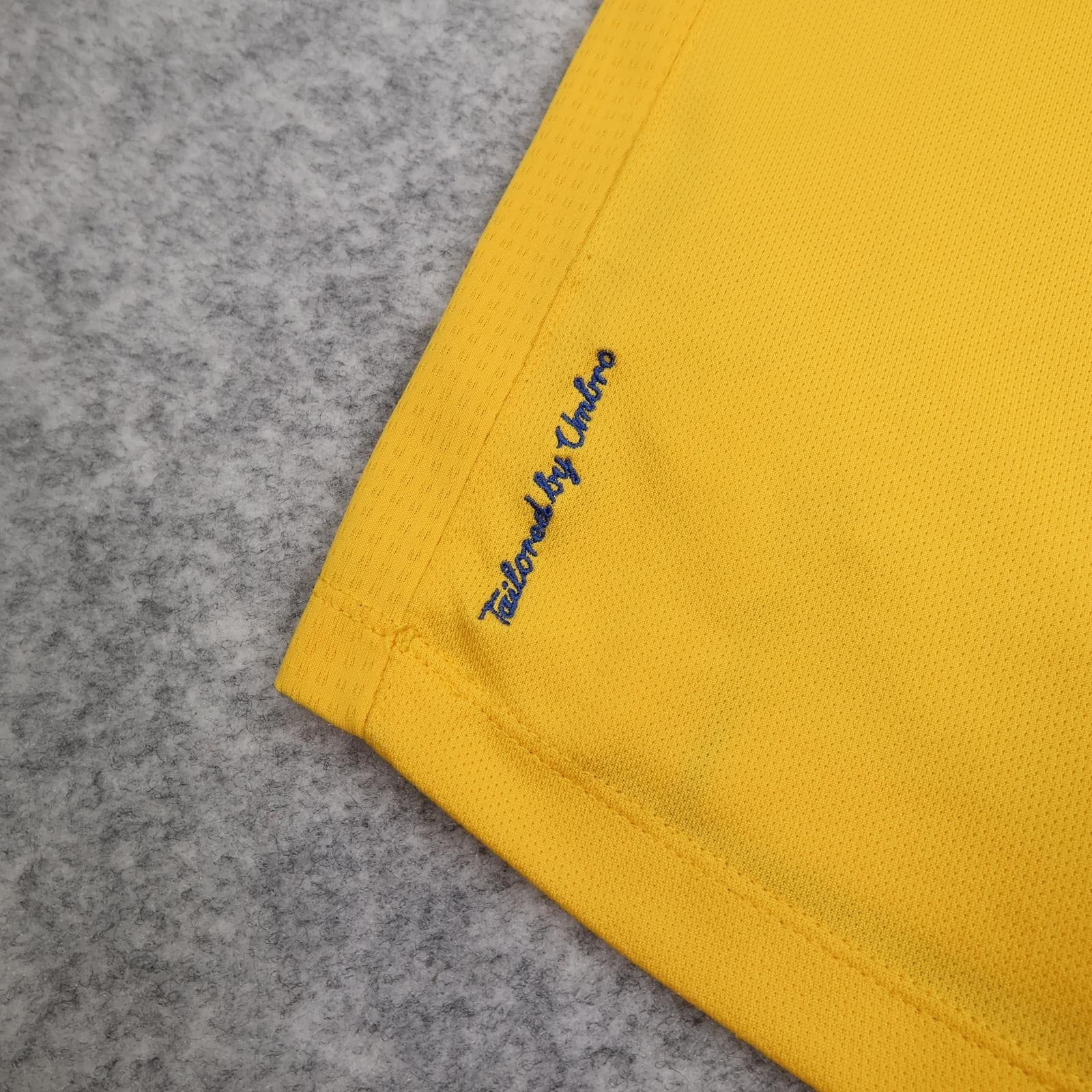 Sweden Home Shirt Mens Medium Yellow 2012 2013 Umbro Soccer Jersey Top SVFF photo 7