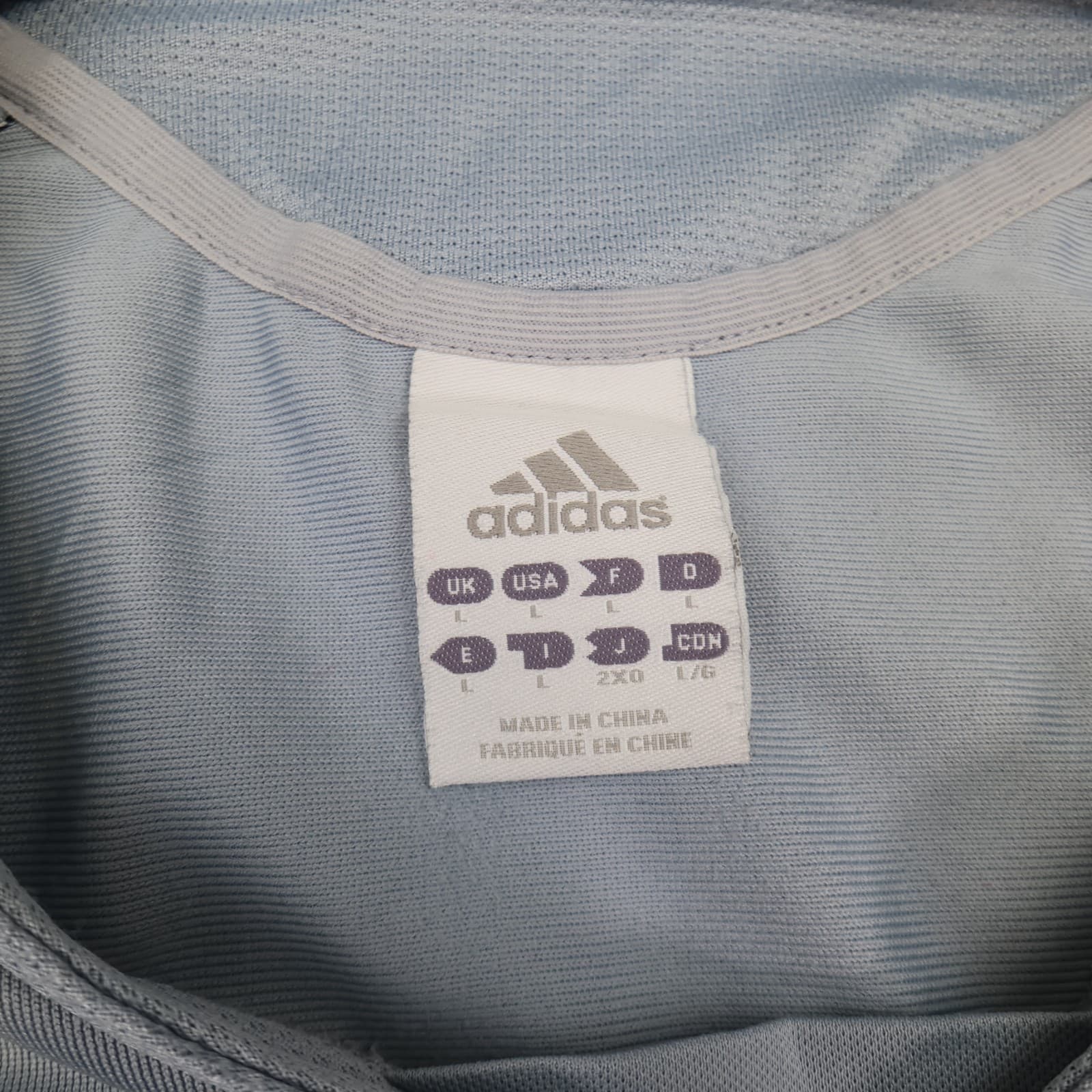 Vintage Real Madrid Shirt Large Grey Third Kit 2005 2006 Adidas Soccer Jersey photo 6
